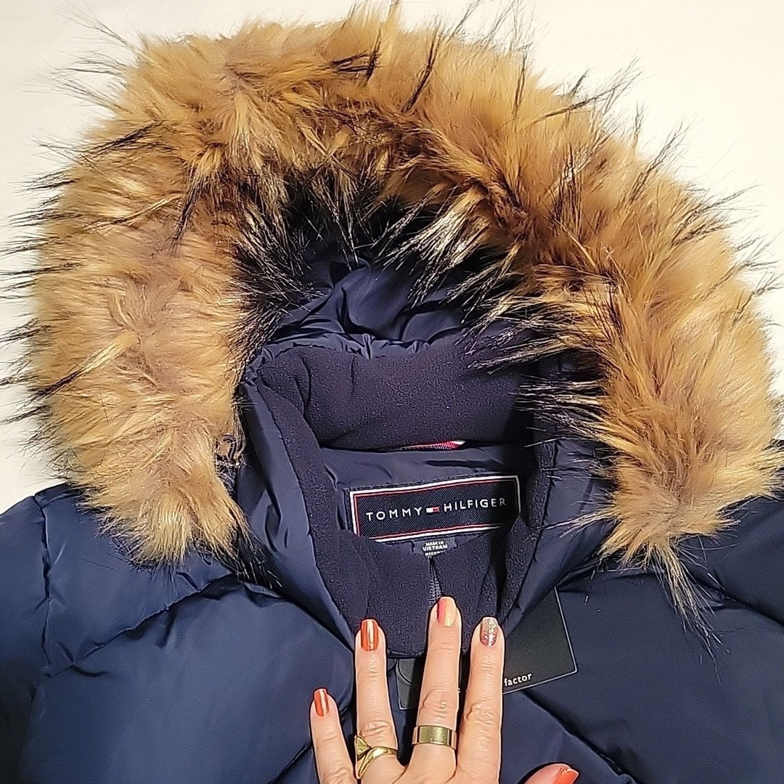 Tommy Hilfiger Tommy Hilfiger Winter Hooded Navy Blue Puffer Coat SZ XL Size XL / US 12-14 / IT 48-50 - 13 Thumbnail