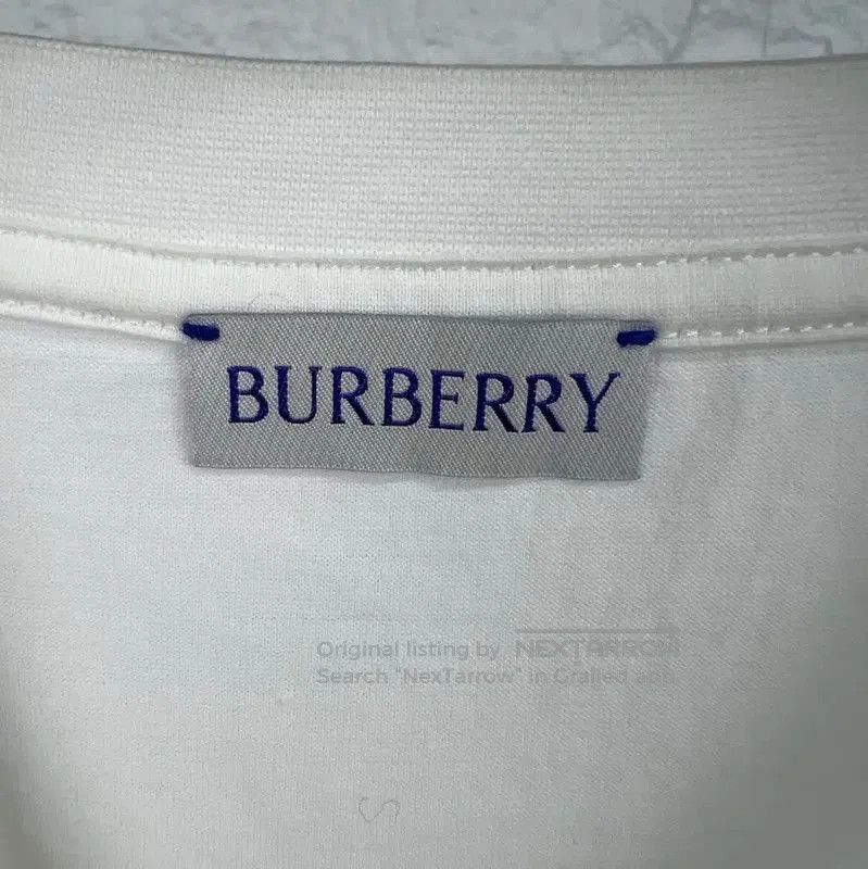 Burberry Burberry White Cotton Men's T. Size US L / EU 52-54 / 3 - 3 Thumbnail