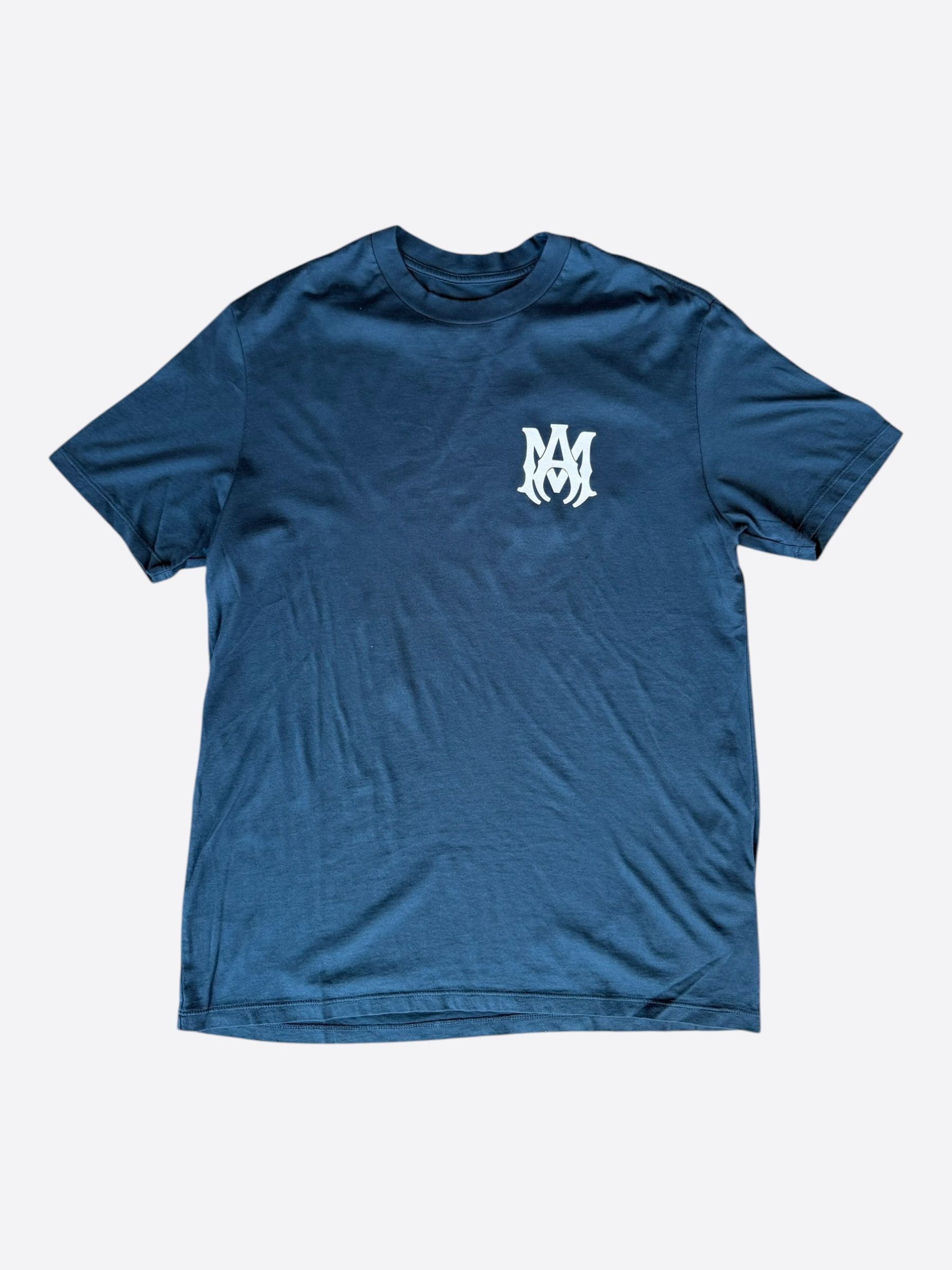 Amiri Amiri Blue & White MA Core Logo T-Shirt Size US XXL / EU 58 / 5 - 1 Thumbnail
