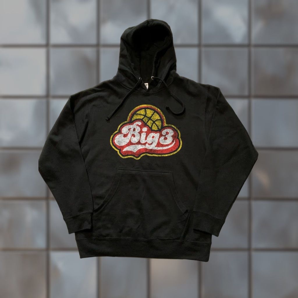 Vintage Big 3 Basketball Ice Cube 3 On 3 Independent Pullover Hoodie Mens M Black Sweatshirt Logo Sports Basketball Size US M / EU 48-50 / 2 - 1 Thumbnail