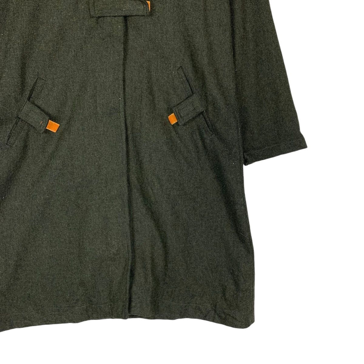 Other INVITATION Olive Green Wool Hooded Overcoat #1377-C62 Size US XS / EU 42 / 0 - 4 Thumbnail