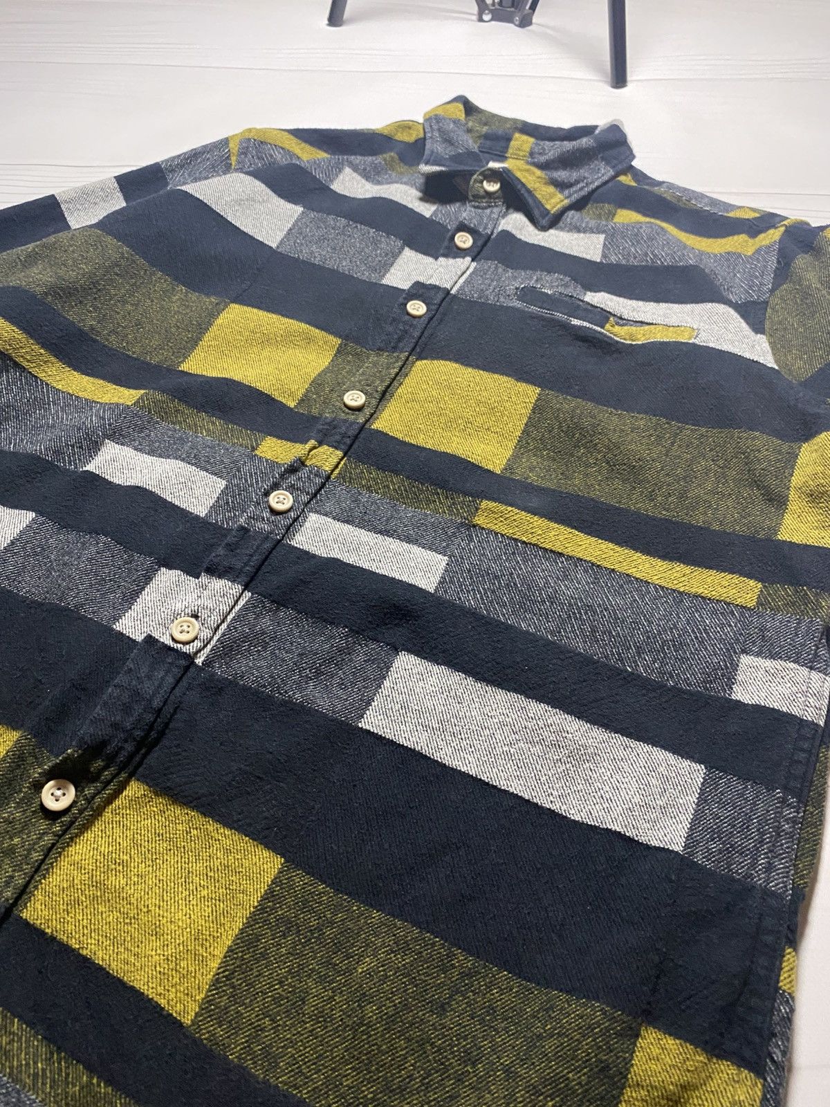 Folk × Vintage Vintage Folk flannel multicolour faded y2k button up shirt Size US L / EU 52-54 / 3 - 6 Thumbnail