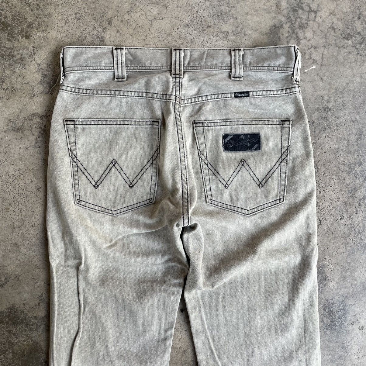 Wrangler 🔥Vintage Wrangler Stoned Washed Ripped Distress Denim Jeans Size US 31 - 5 Thumbnail