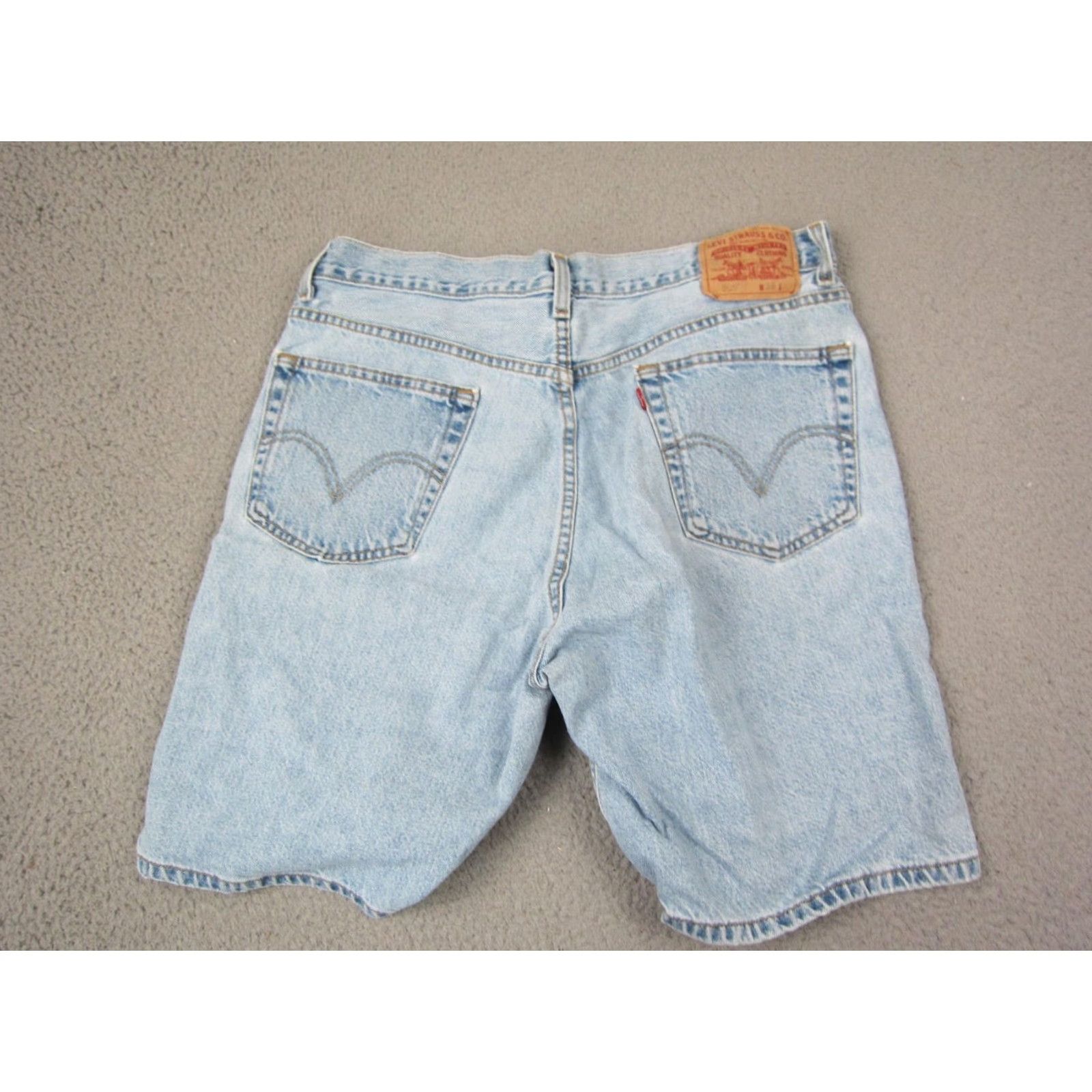 Levi's VINTAGE Levi's 505 Shorts Mens 36 Blue Denim 90s Jeans Jorts Regular 5-Pocket zipper Button Cotton Denim Blue Mens Summer Spring Fall Size US 36 / EU 52 - 6 Thumbnail