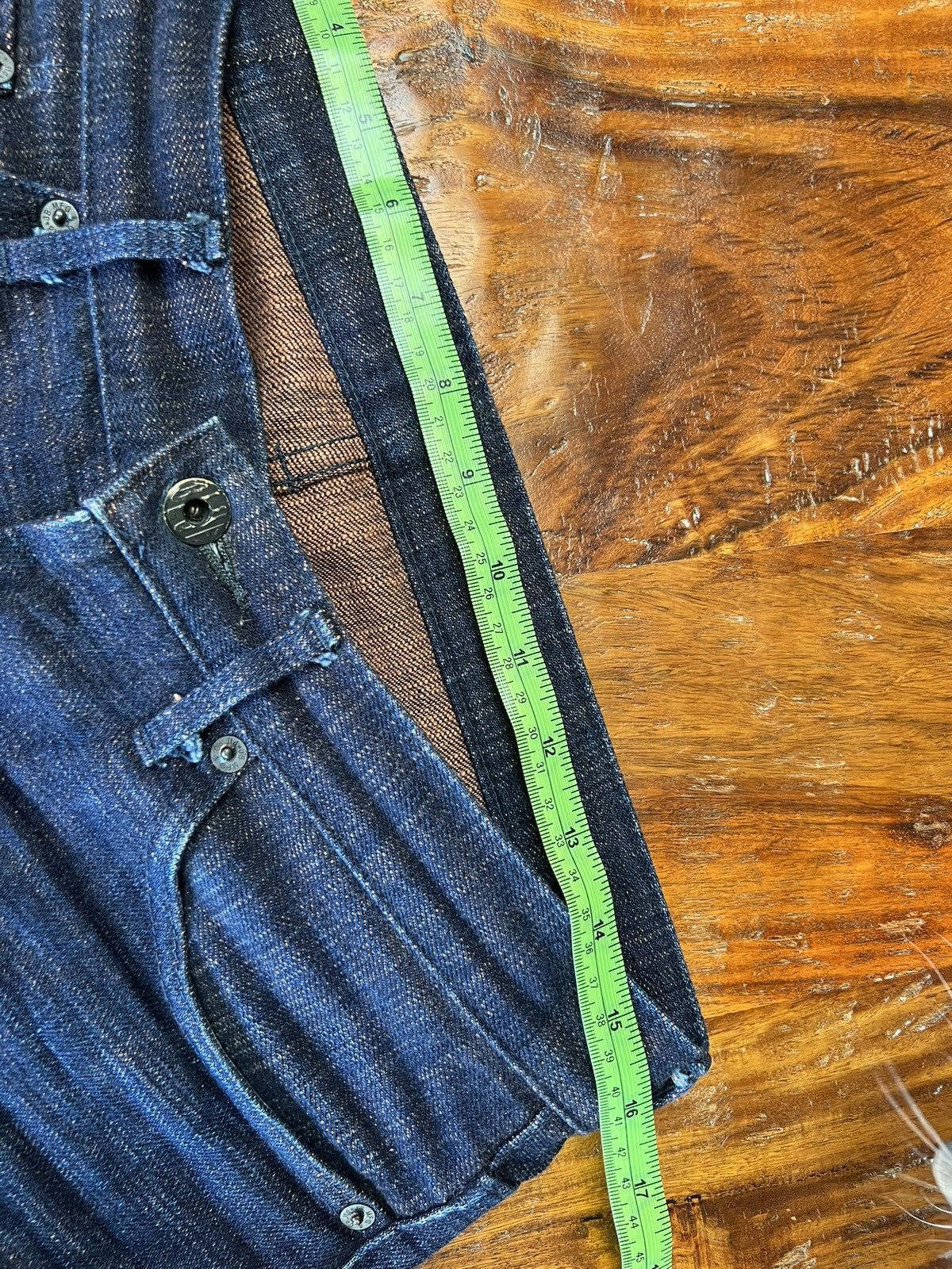 Japan Blue Okayama Denim ODJB019 18OZ. "SIDERITE SLUB" SELVEDGE JEANS Size US 31 - 14 Thumbnail