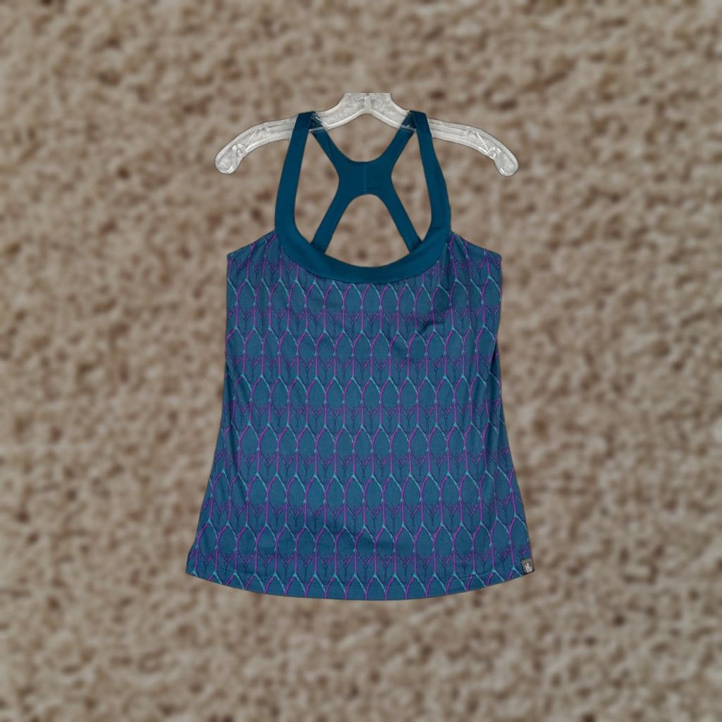 The North Face The North Face Shirt Women Medium Blue Tank Sleeveless Geometric Poly Blend Gym Size M / US 6-8 / IT 42-44 - 1 Thumbnail