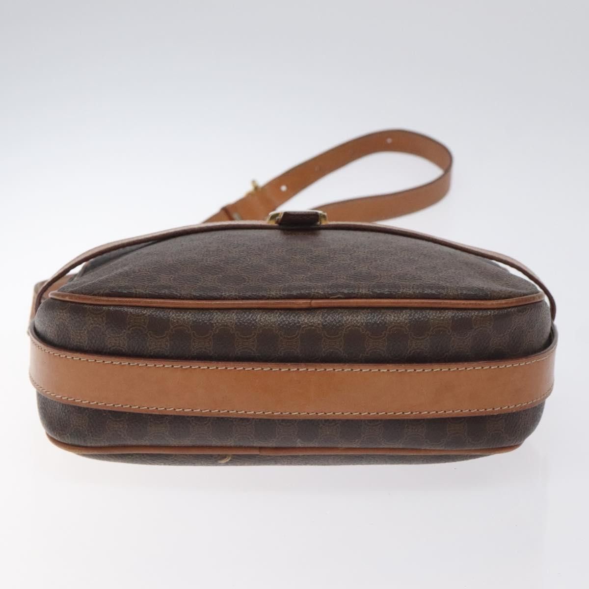 Celine CELINE Macadam Canvas Shoulder Bag Pvc Leather Brown Gold Size ONE SIZE - 9 Thumbnail