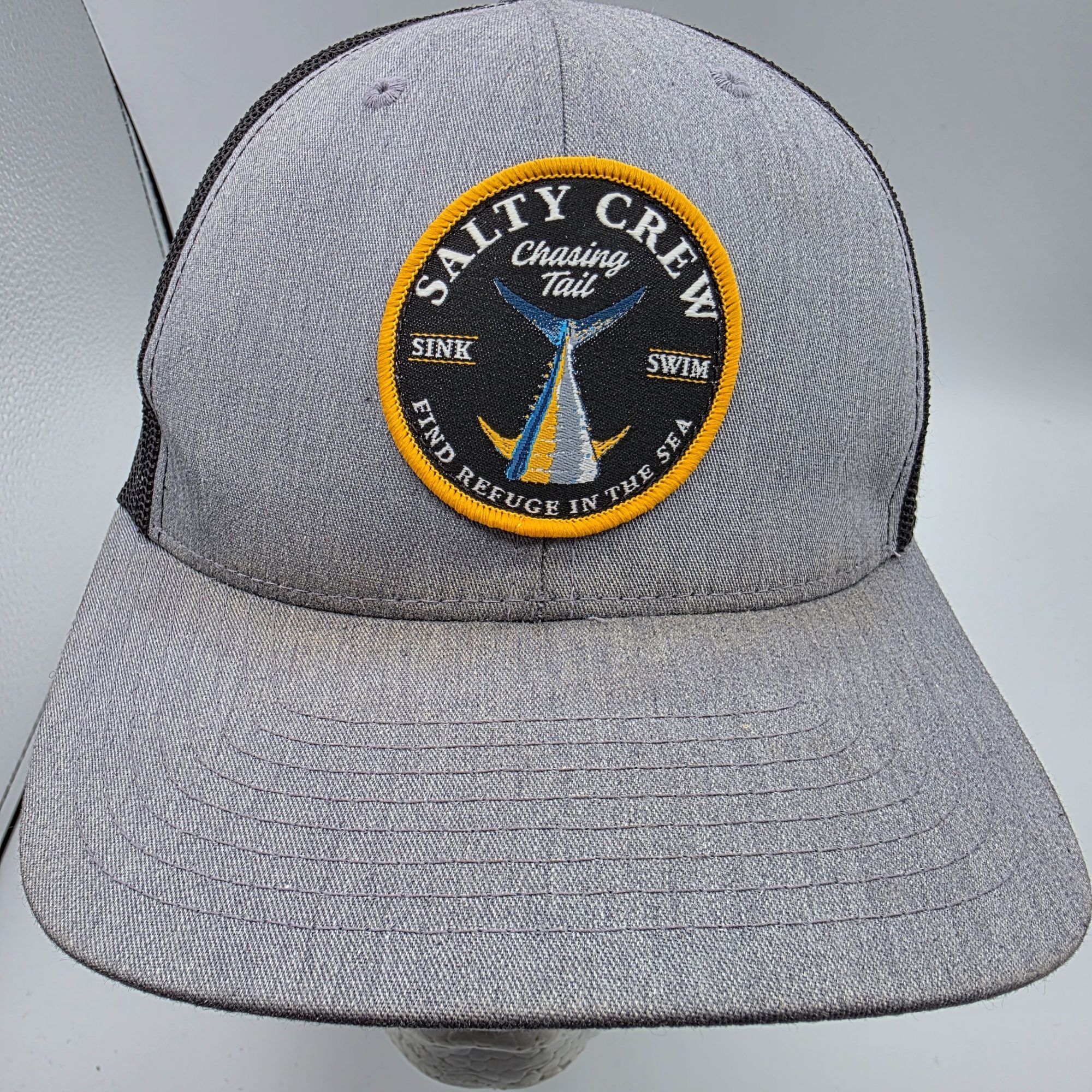 Other Salty Crew Bottom Dweller Retro Mens Gray Trucker Hat Fishin Size ONE SIZE - 5 Thumbnail