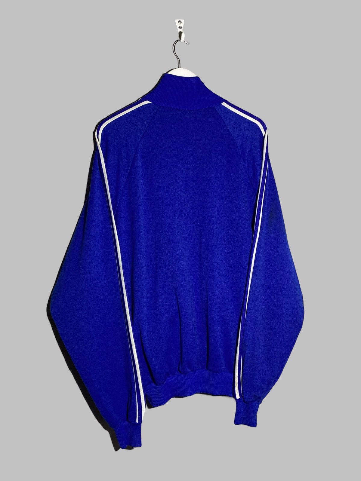 Vintage 🔥 ADIDAS 80S TRACK JACKET RETRO BLUE RAVE VINTAGE DRIP Size US XXL / EU 58 / 5 - 2 Thumbnail