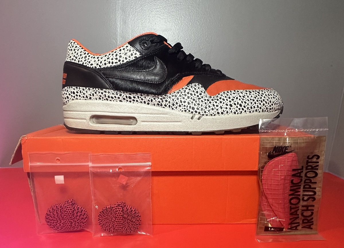 image of Size 11 - Nike Air Max 1 Supreme Qk Keep Rippin Stop Slippin Shoes in Orange, Men's