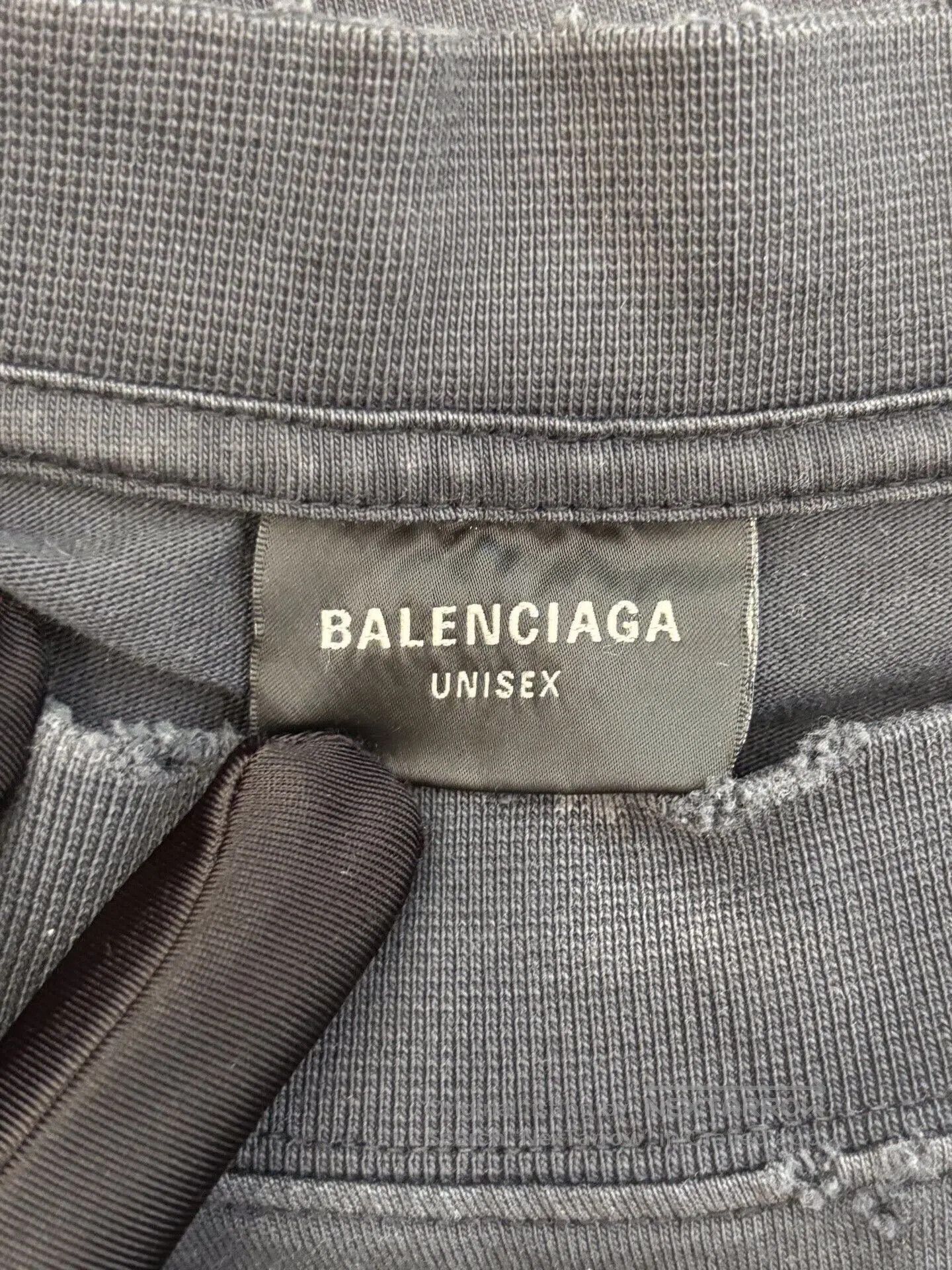 Balenciaga Balenciaga Distressed Double B Logo Gray Tee. Size US L / EU 52-54 / 3 - 6 Thumbnail