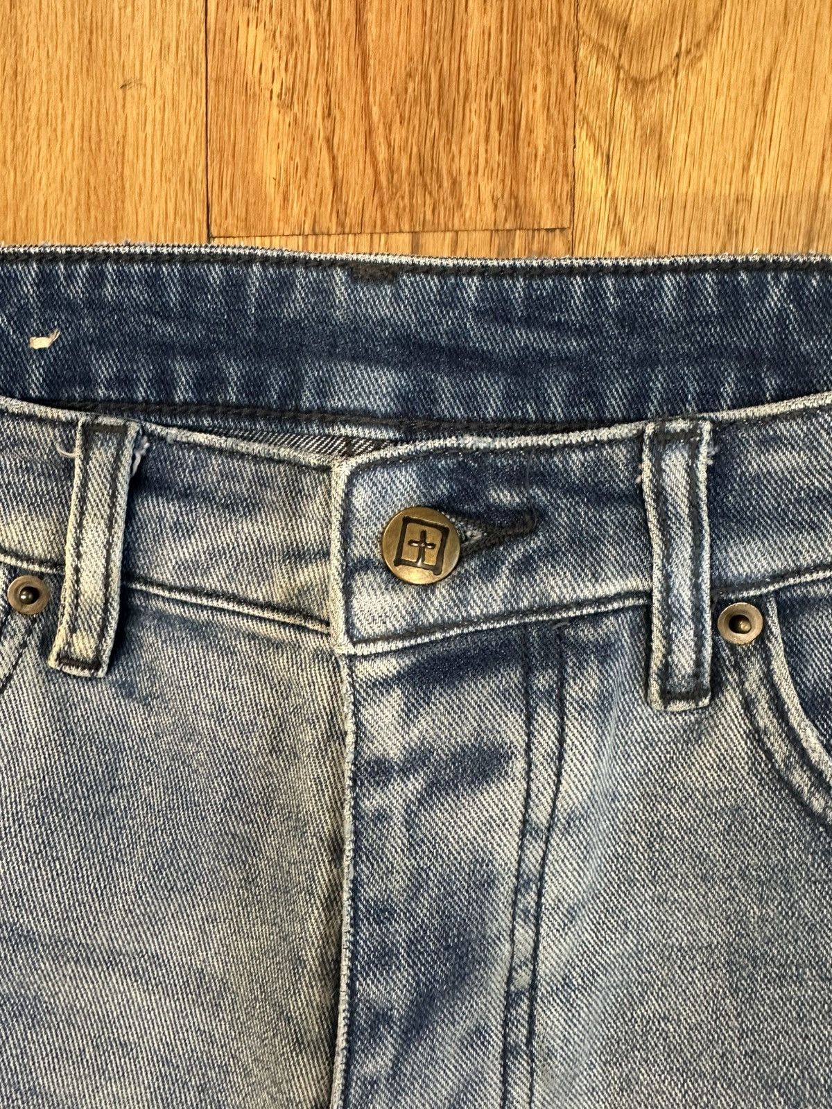 Ksubi Ksubi Distressed Blue Denim Jeans Size 31 Size US 31 - 3 Thumbnail