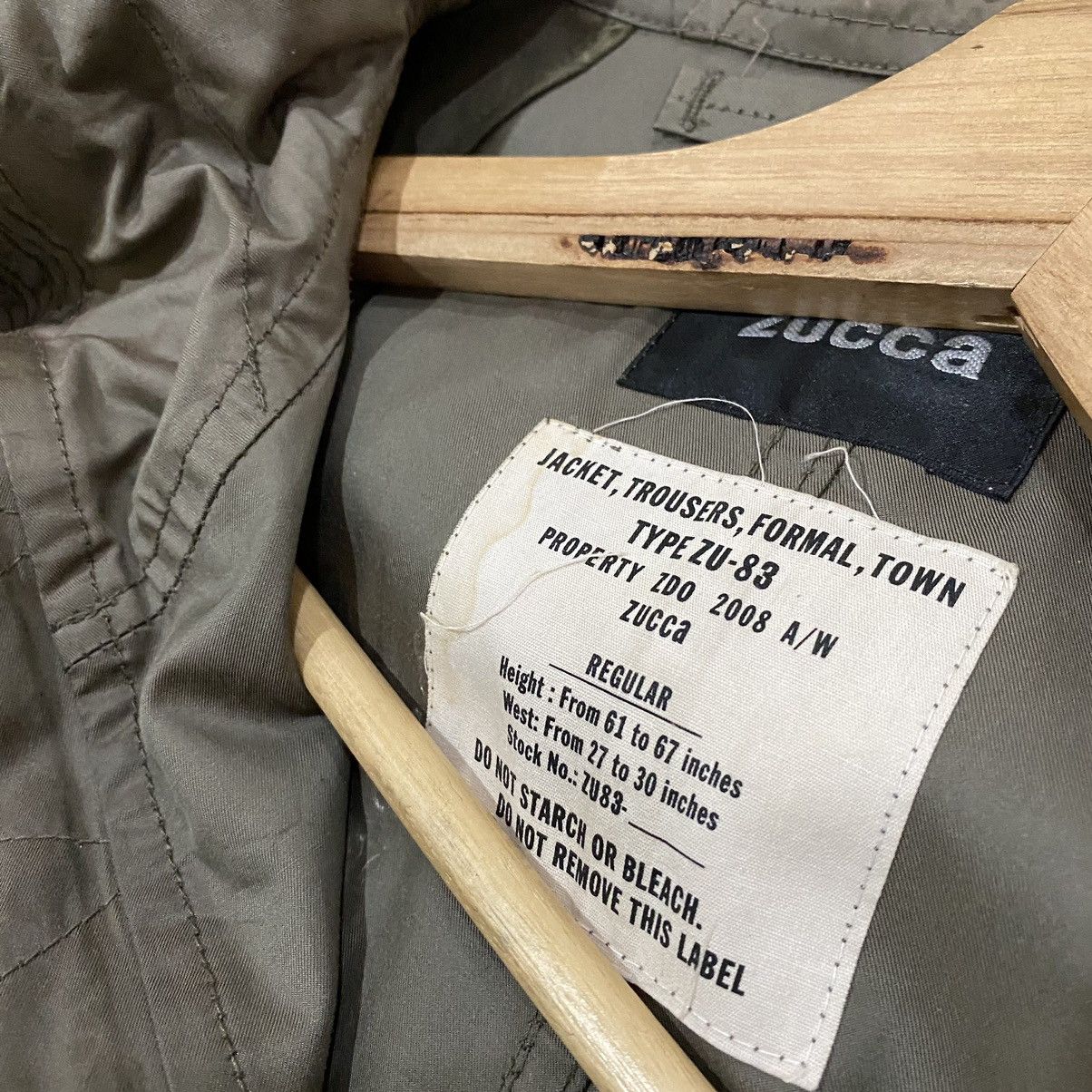 CABANE de ZUCCa 🔥VTG ZUCCA ISSEY MIYAKE TYPE ZU-83 FISHTAIL PARKA JACKET Size US S / EU 44-46 / 1 - 7 Thumbnail