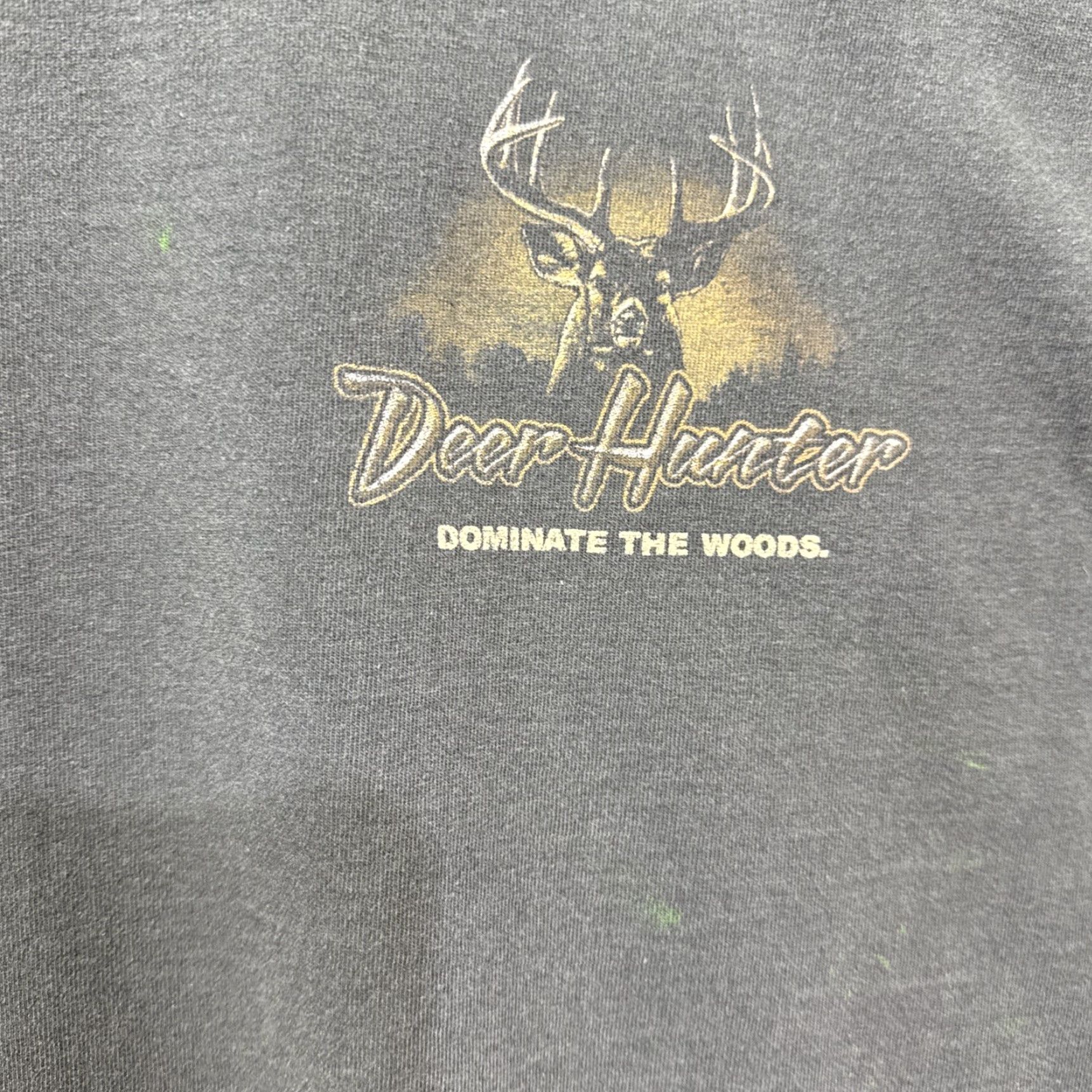 Delta VINTAGE Delta Buck Wear Deer Hunter T-Shirt Men’s Large Black Animals Nature Outdoor 2000s Size US L / EU 52-54 / 3 - 7 Thumbnail