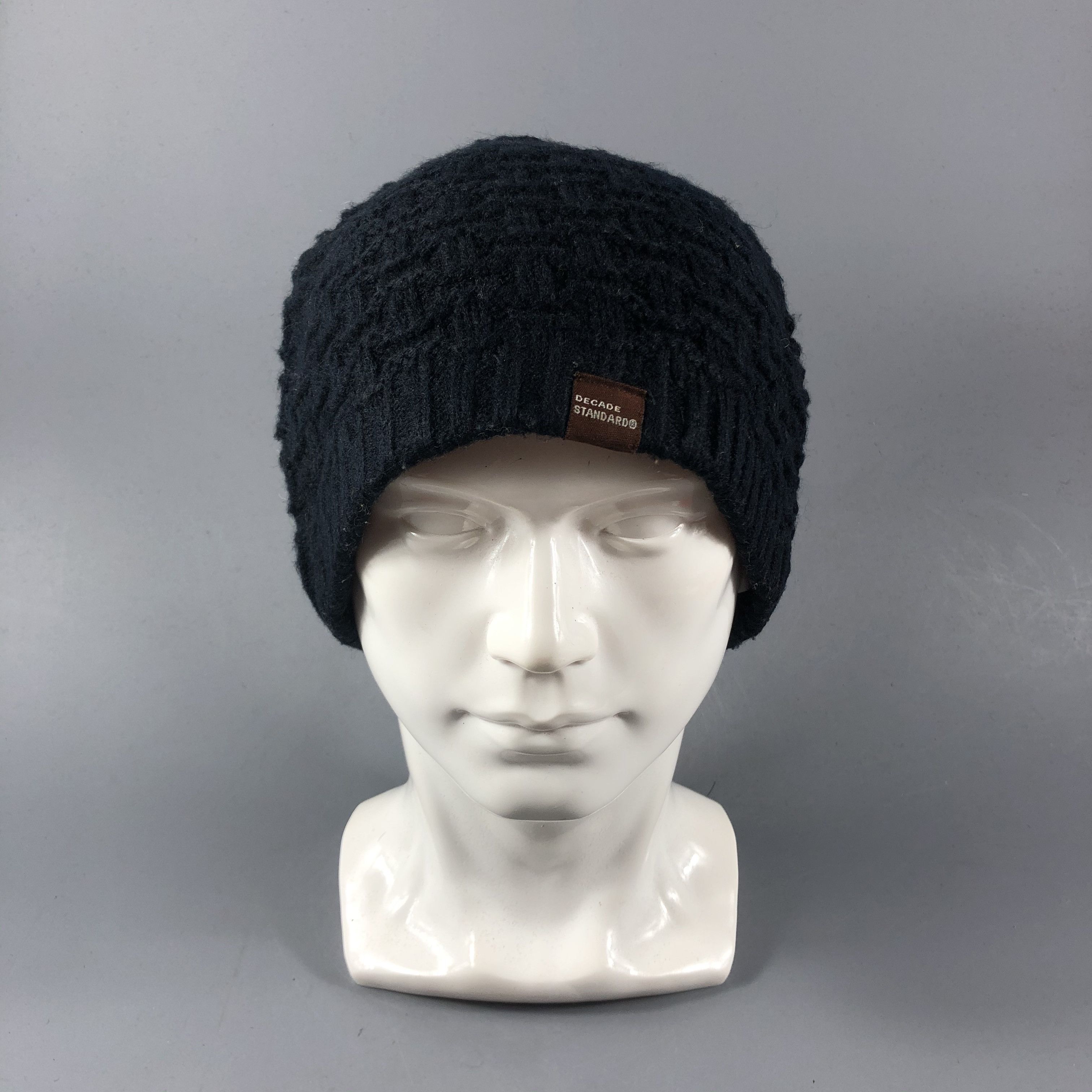 image of Vintage x Winter Session Decade Standard Popcorn Knit Beanie Snowcap Snow Hat B727, Men's