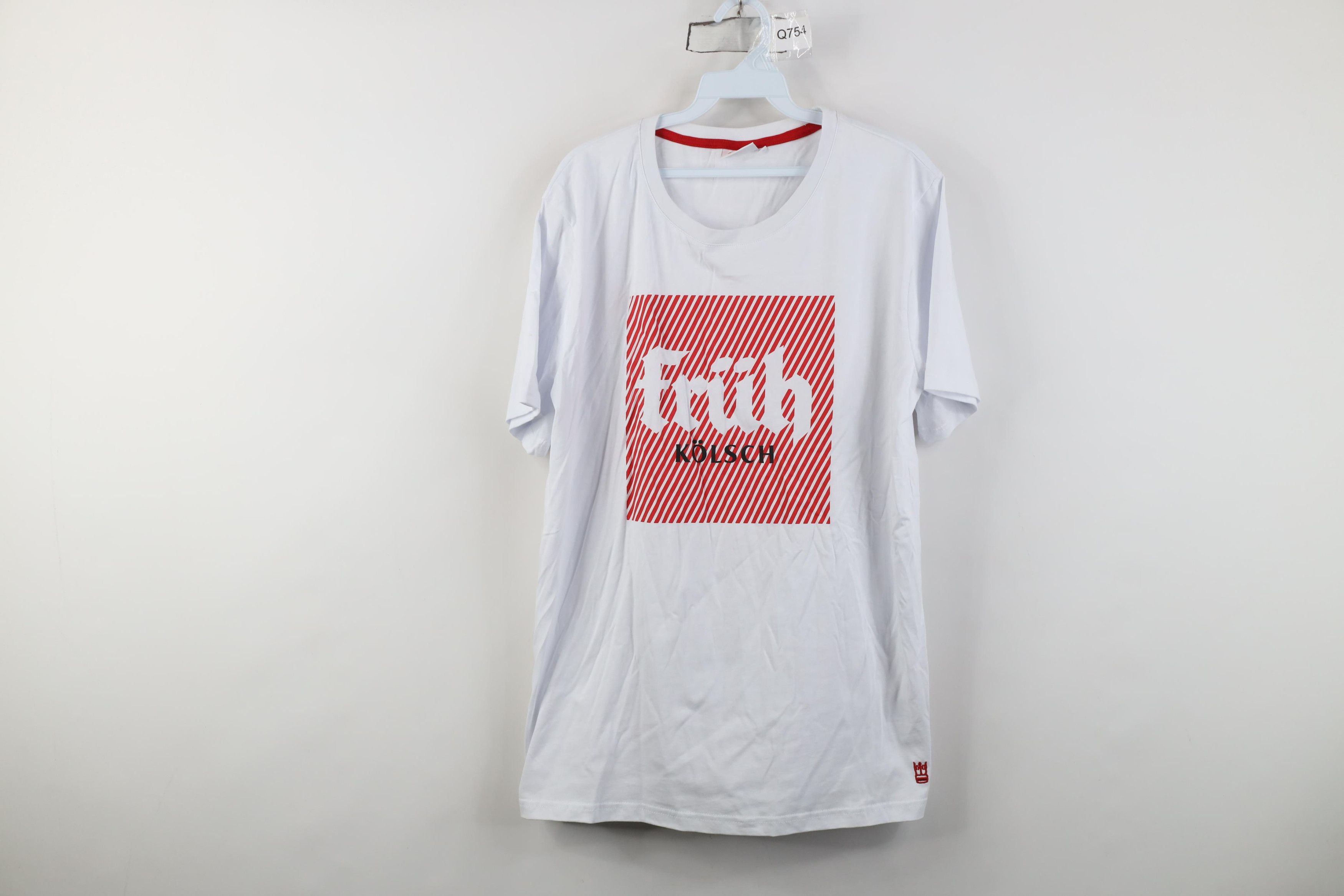 Vintage Vintage Fruh Kolsch Beer Short Sleeve T-Shirt White Cotton Size US XL / EU 56 / 4 - 1 Thumbnail