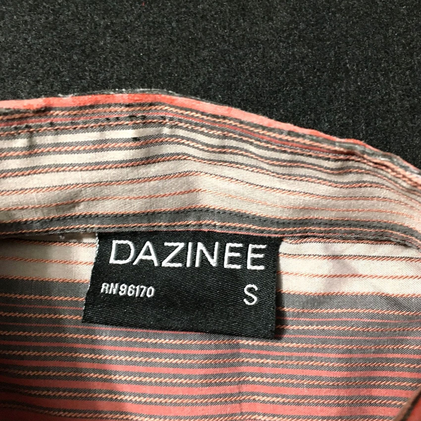Vintage DAZINEE Shirt Mens S Button Shirts Plaid Striped Long Sleeve DESIGNER Size US S / EU 44-46 / 1 - 2 Thumbnail