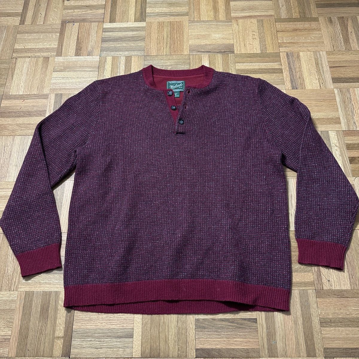 Woolrich Woolen Mills Vintage Woolrich wool henley sweater Size US XL / EU 56 / 4 - 1 Thumbnail