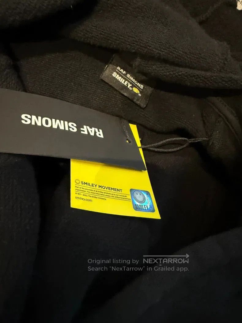 Raf Simons Raf Simons Oversized Hoodie with Smiley Face. Size US L / EU 52-54 / 3 - 4 Thumbnail