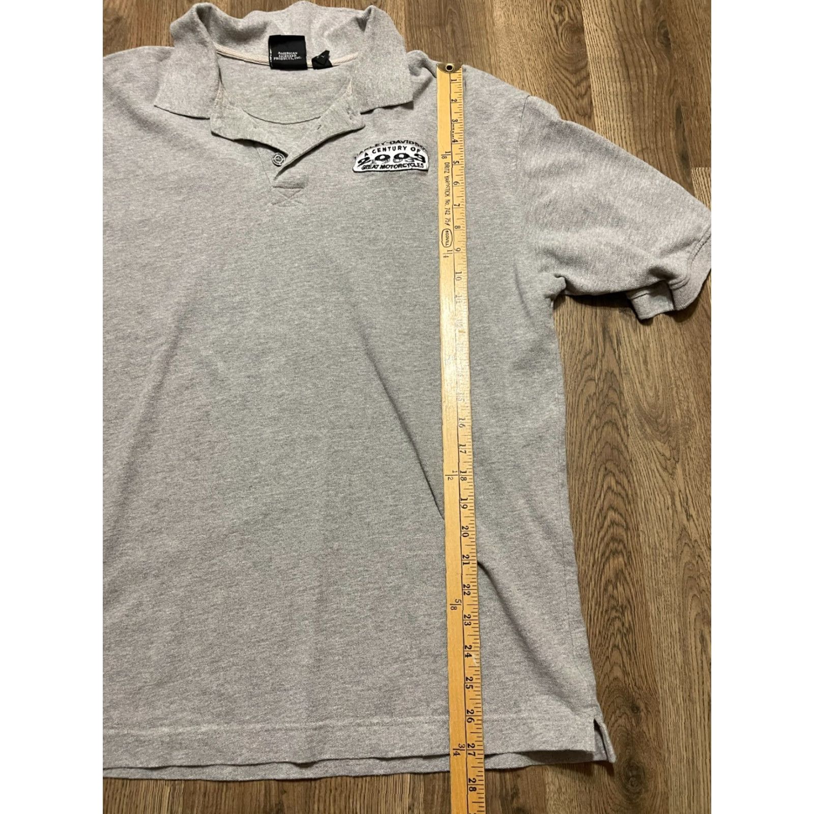 Harley Davidson Harley-Davidson Shirt Mens Large Gray 2003 Great Motorcycles Polo Short Sleeve Vintage: No (omit N/A) Size US L / EU 52-54 / 3 - 6 Thumbnail