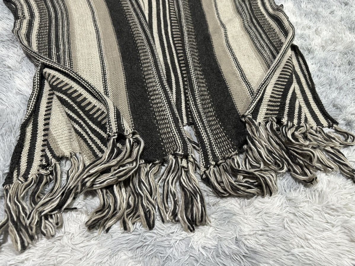 GOA 🔥Y2K Archived Goa Fringed Knitted Poncho Capes Size US XL / EU 56 / 4 - 7 Thumbnail