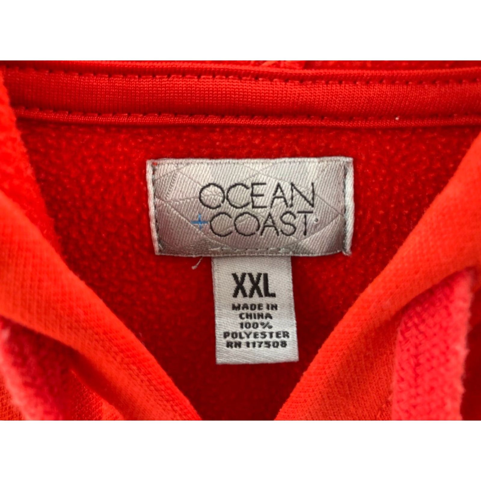 Vintage Ocean and Coast Hoodie Mens XXL Red Long Sleeve Graphic Game Fish Size US XXL / EU 58 / 5 - 3 Thumbnail