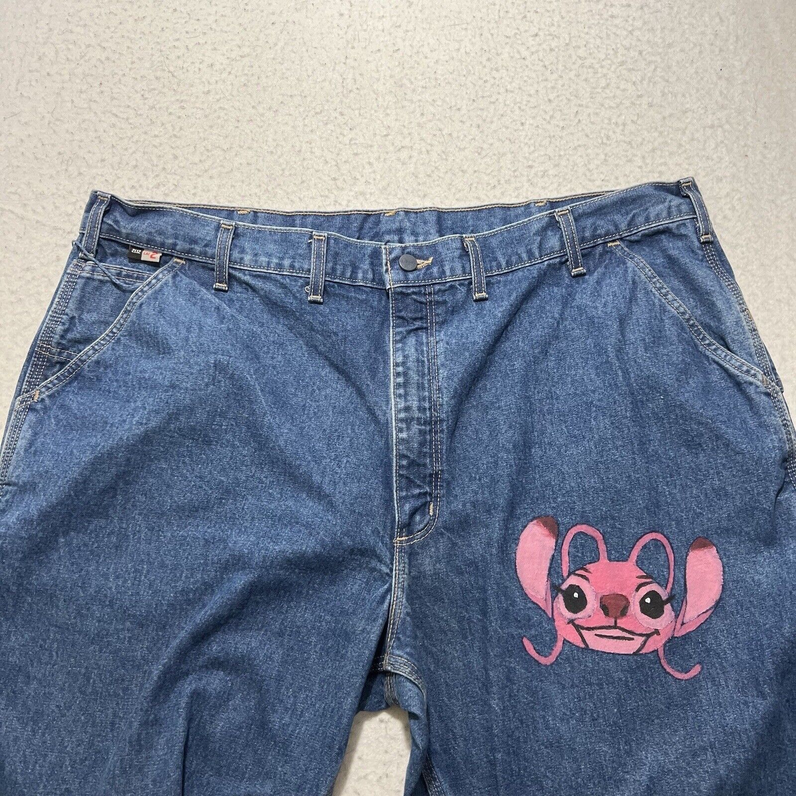 Carhartt Carhartt FR 44x26 Dungaree Jeans DIY Lilo n’ Stitch Angel Size US 44 / EU 60 - 3 Thumbnail