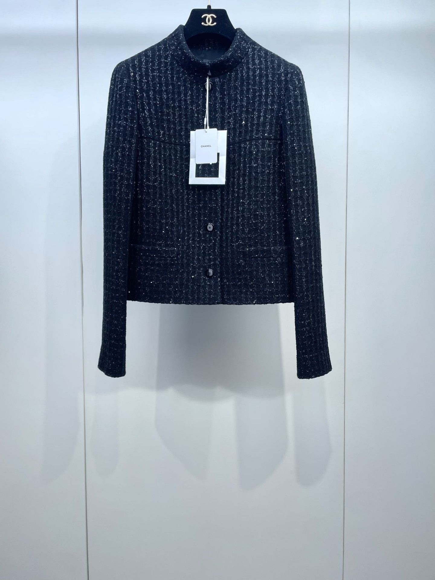 Chanel Chanel 25C Snap Shimmer Stand-Collar Tweed Jacket Size XS / US 0-2 / IT 36-38 - 1 Thumbnail