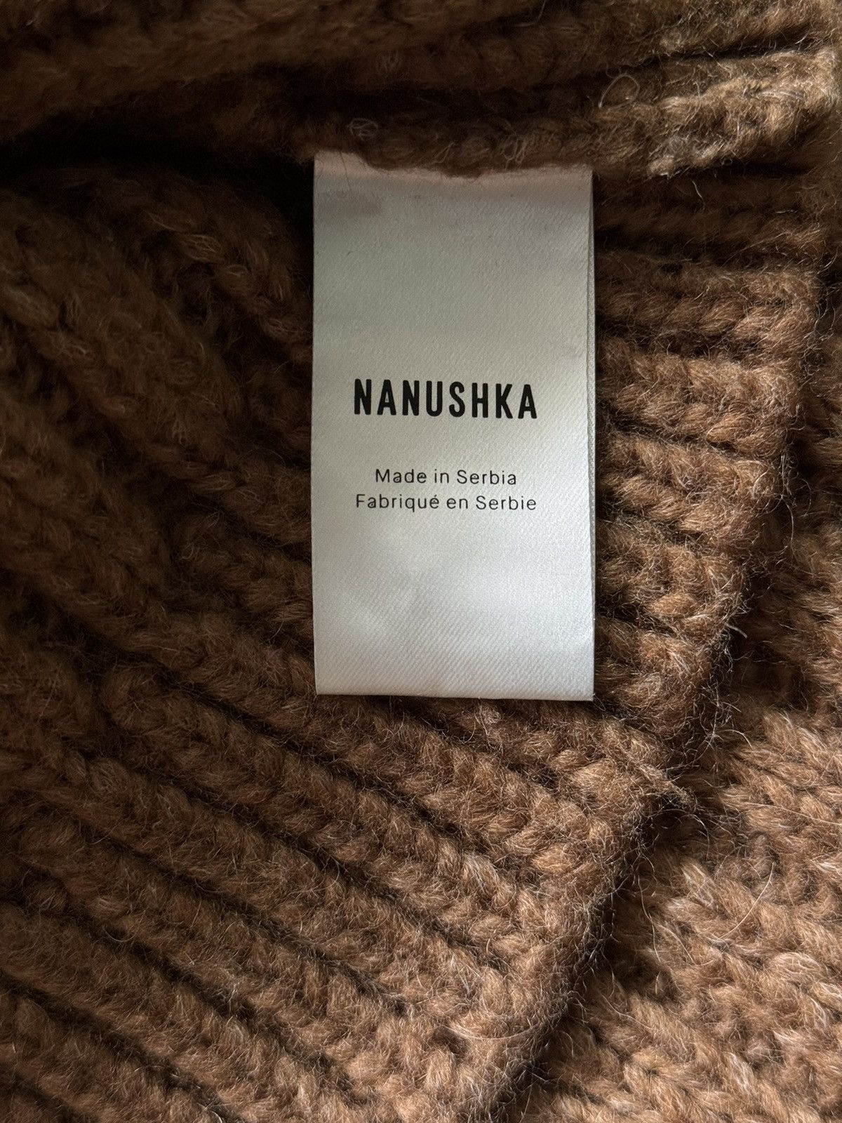Nanushka Nanushka alpaca wool blend cable knit ribbed sweater Size L / US 10 / IT 46 - 5 Thumbnail