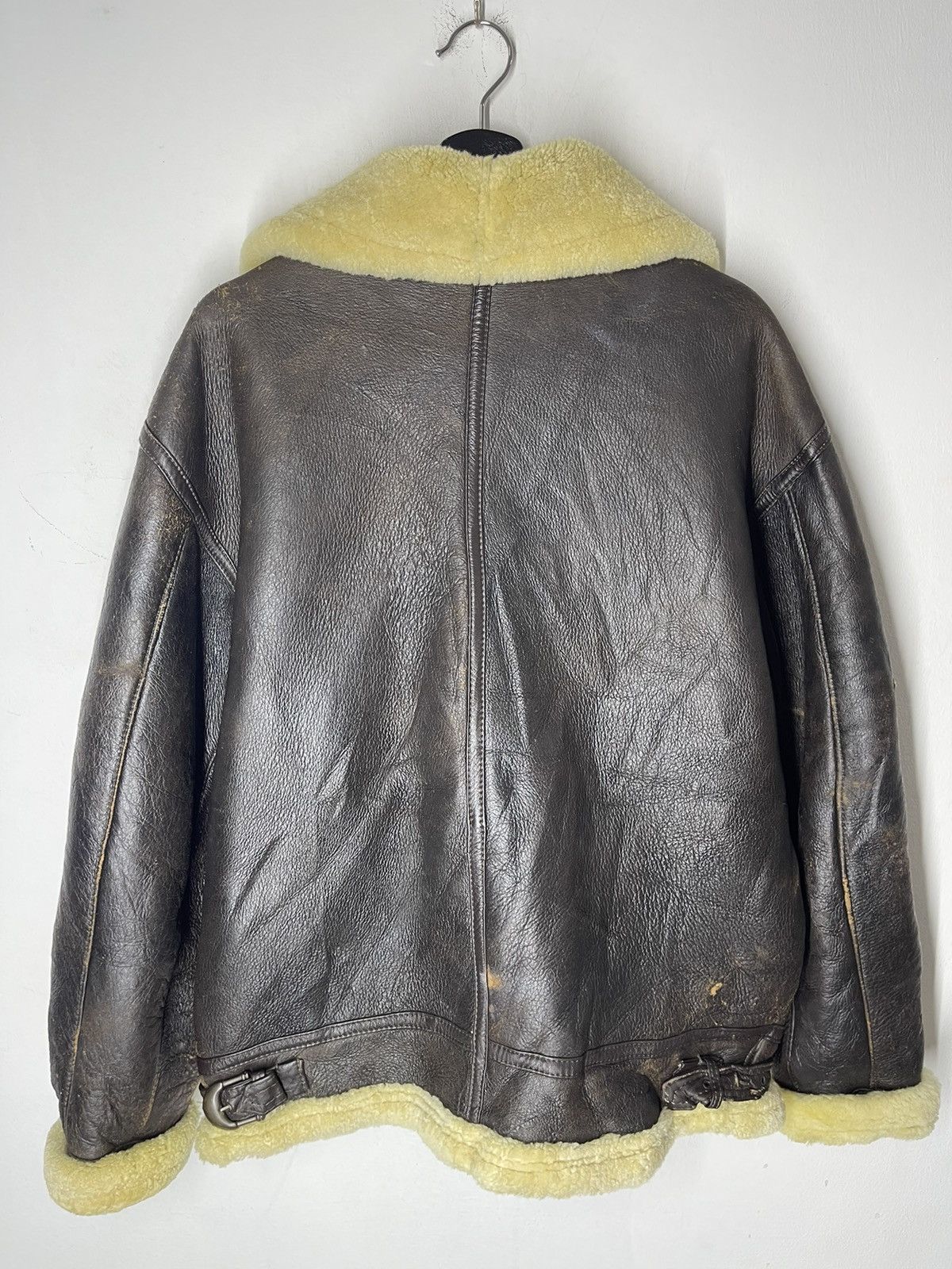 Vintage ❌WINTER SALE❌Vintage B-3 Lambskin Shearling Teodem Italy Size US L / EU 52-54 / 3 - 2 Thumbnail