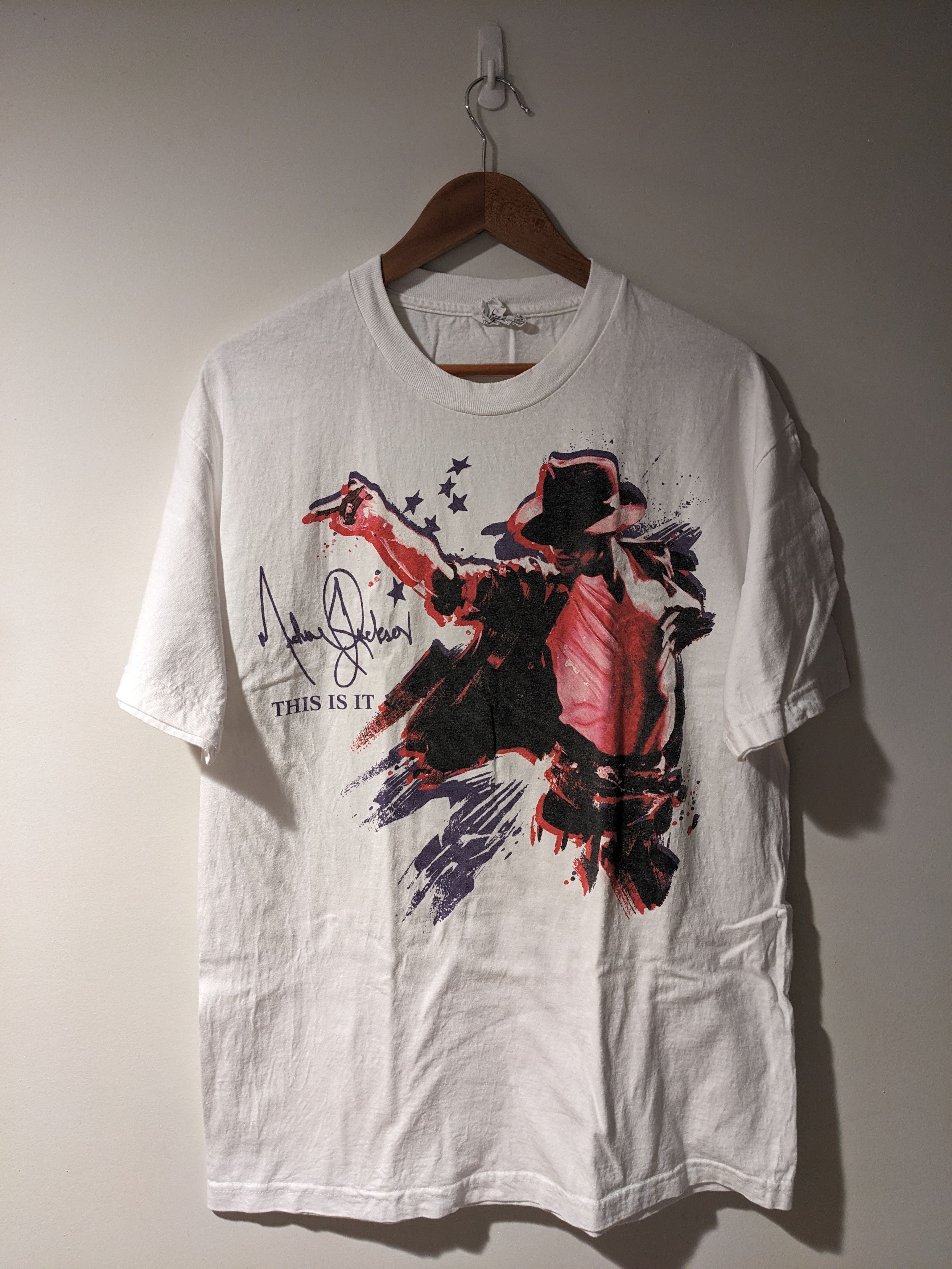 Michael Jackson Vintage 2009 Michael Jackson This is It Movie Promo T-Shirt Size US L / EU 52-54 / 3 - 1 Thumbnail