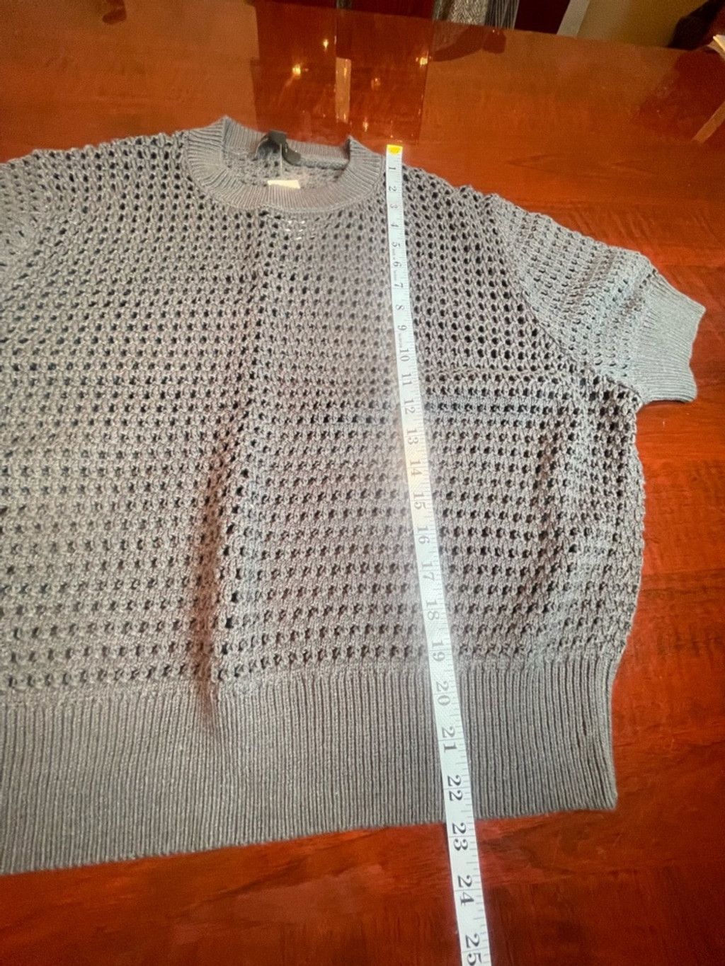 Ann Taylor Ann Taylor XL Crochet Open Knit Sweater Coastal Crochet Boho Size XL / US 12-14 / IT 48-50 - 5 Thumbnail