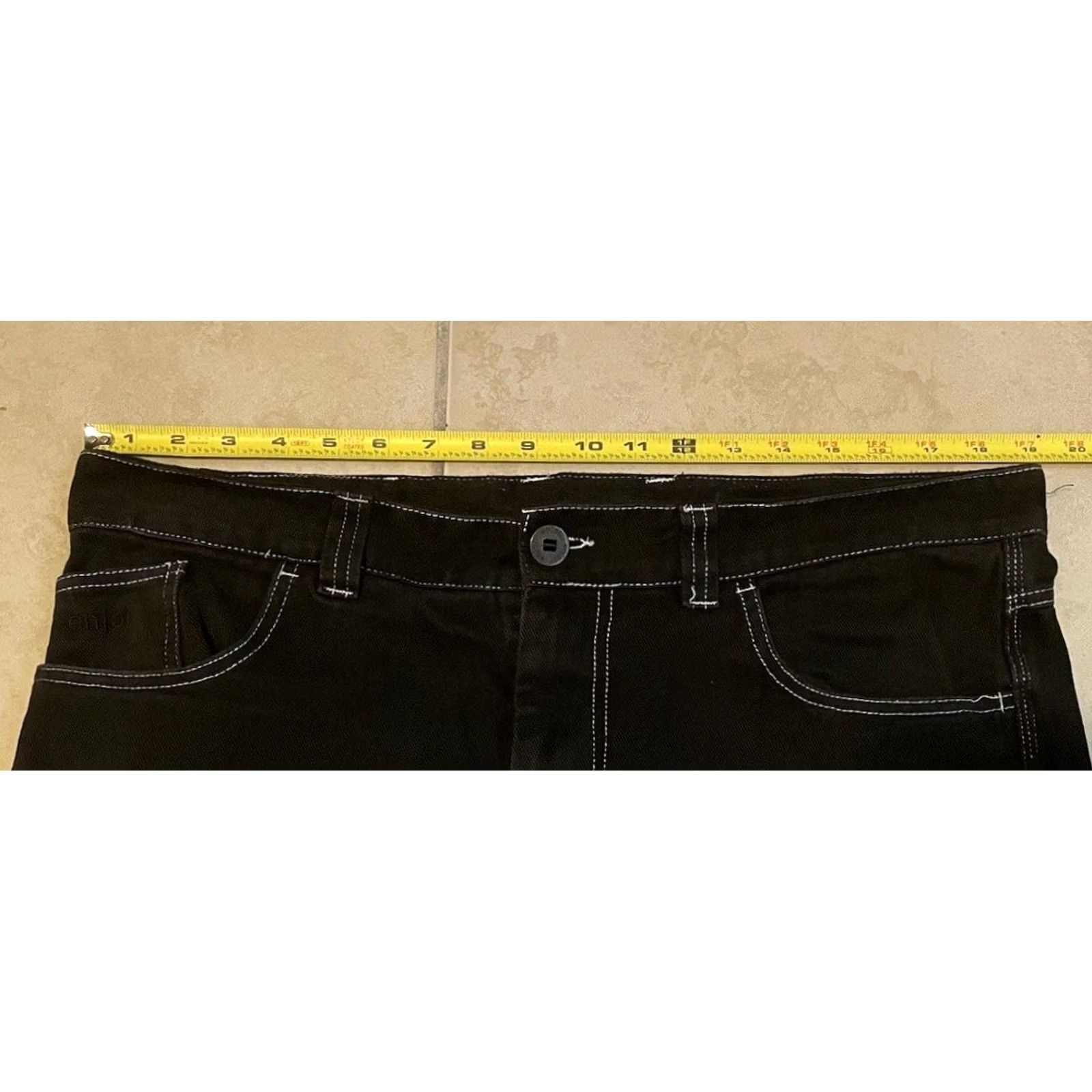 Enjoi VINTAGE Enjoi Skateboards Baggy Jeans 38 Black Denim Distressed 90s Y2K Grunge Skater Mens Jeans Size US 38 / EU 54 - 5 Thumbnail