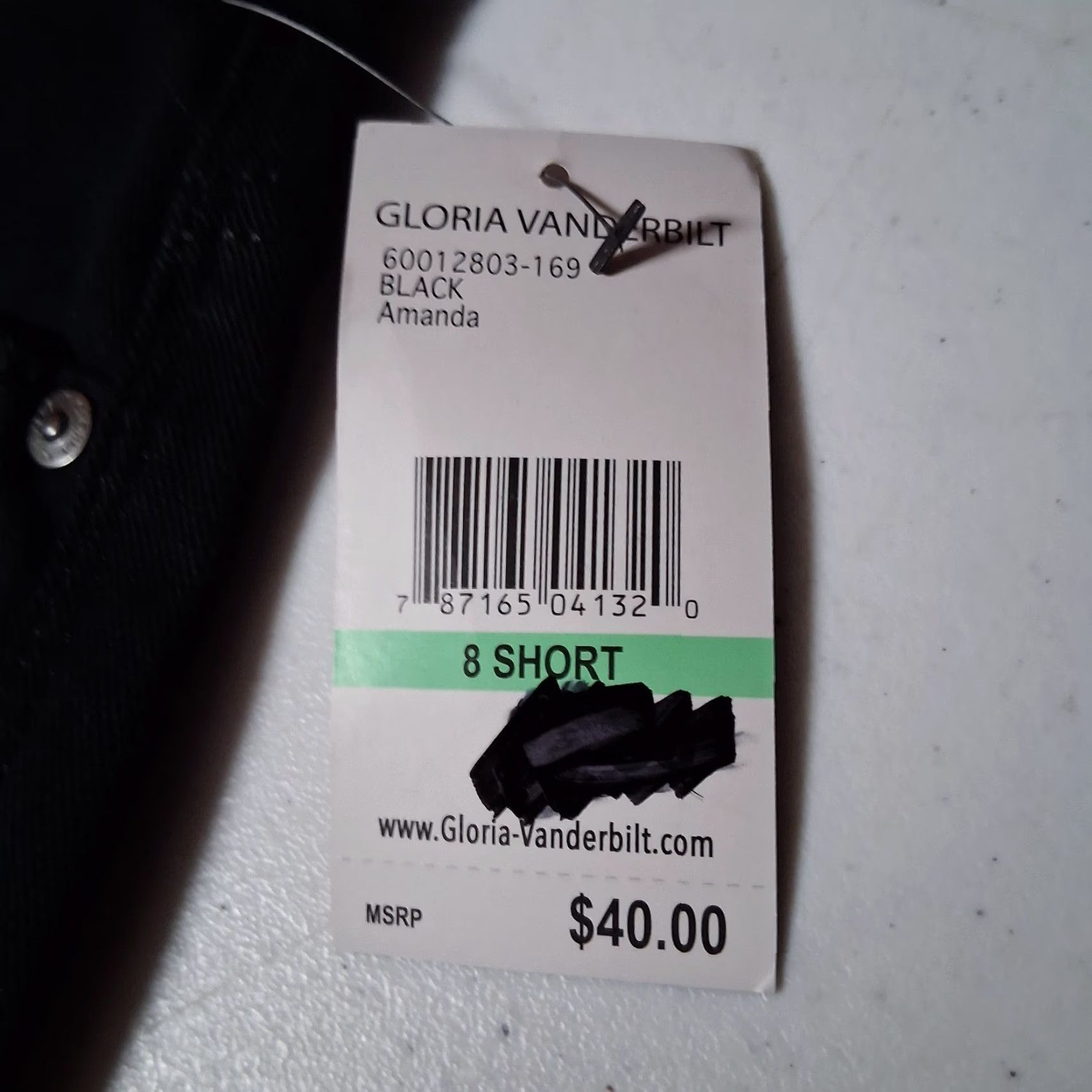 Gloria Vanderbilt VINTAGE Gloria Vanderbilt Amanda Jeans Short Black Stretch Tapered 8 SHORT 30" Inseam 5-Pocket Womens Jeans Men? No. Size 30" / US 8 / IT 44 - 4 Thumbnail