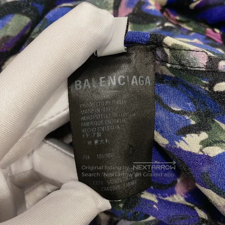 Balenciaga Balenciaga All-over Logo Patterned Shirt, Size 34 Size XXS / US 00 / IT 34 - 9 Thumbnail