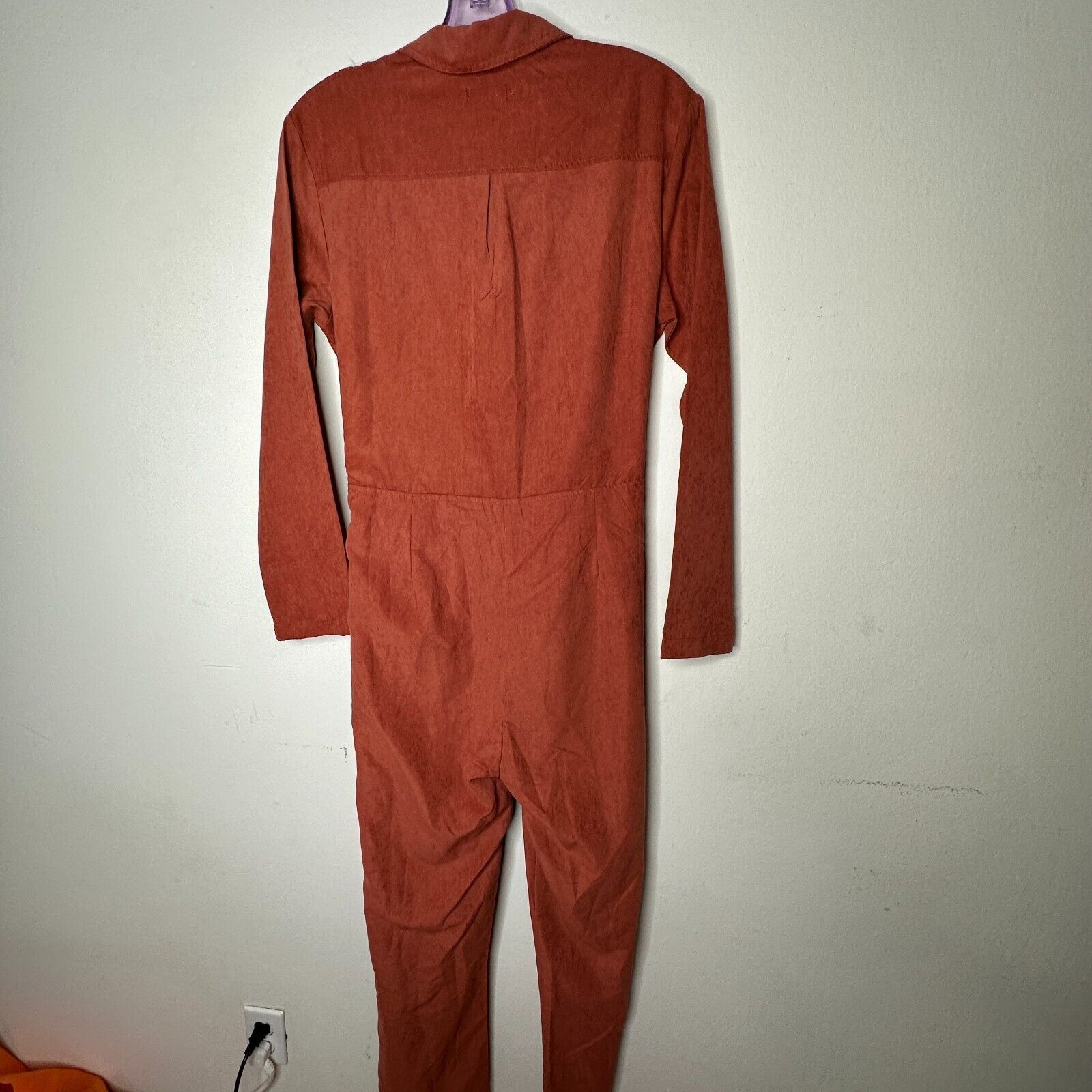 Boohoo NWT Boohoo Rust Utility Cargo Belted Jumpsuit Safari Pocket Size 30" / US 8 / IT 44 - 4 Thumbnail