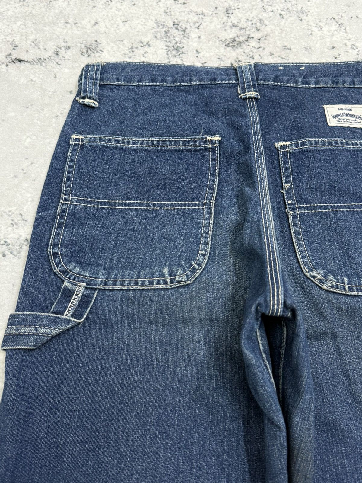 Vintage Vintage Japan BIG JOHN Carpenter World Workers Denim Size US 26 / EU 42 - 11 Thumbnail