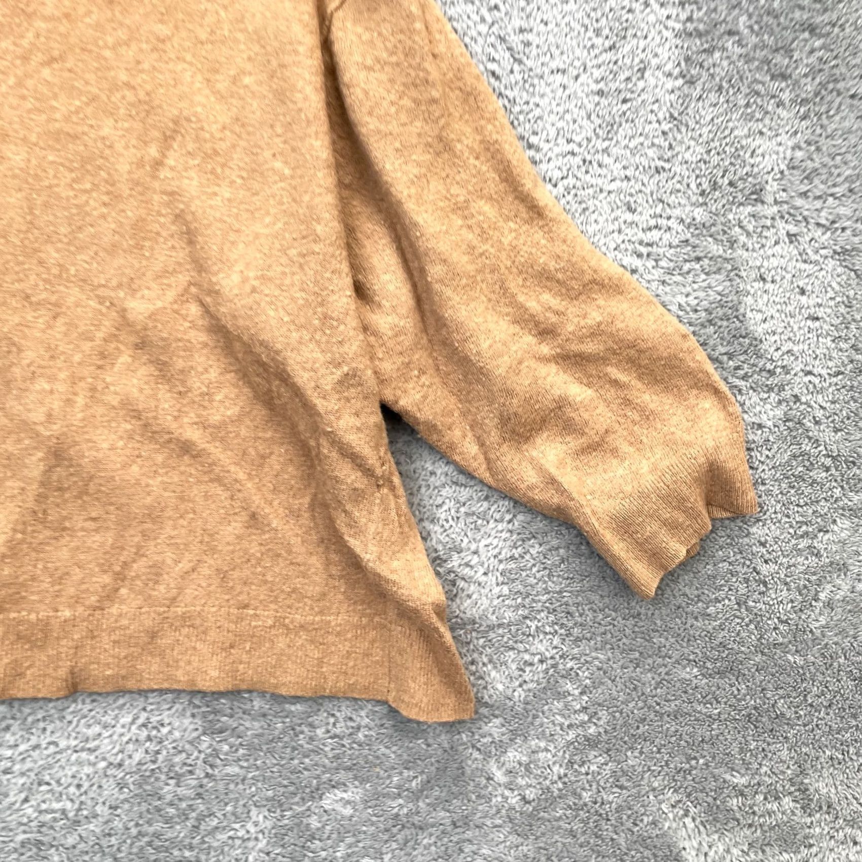 J.Crew J.CREW Sweater Womens Small Beige Cropped Dolman Sleeve Knit Mock Neck Pullover Short Sleeve Vintage? Size S / US 4 / IT 40 - 4 Thumbnail