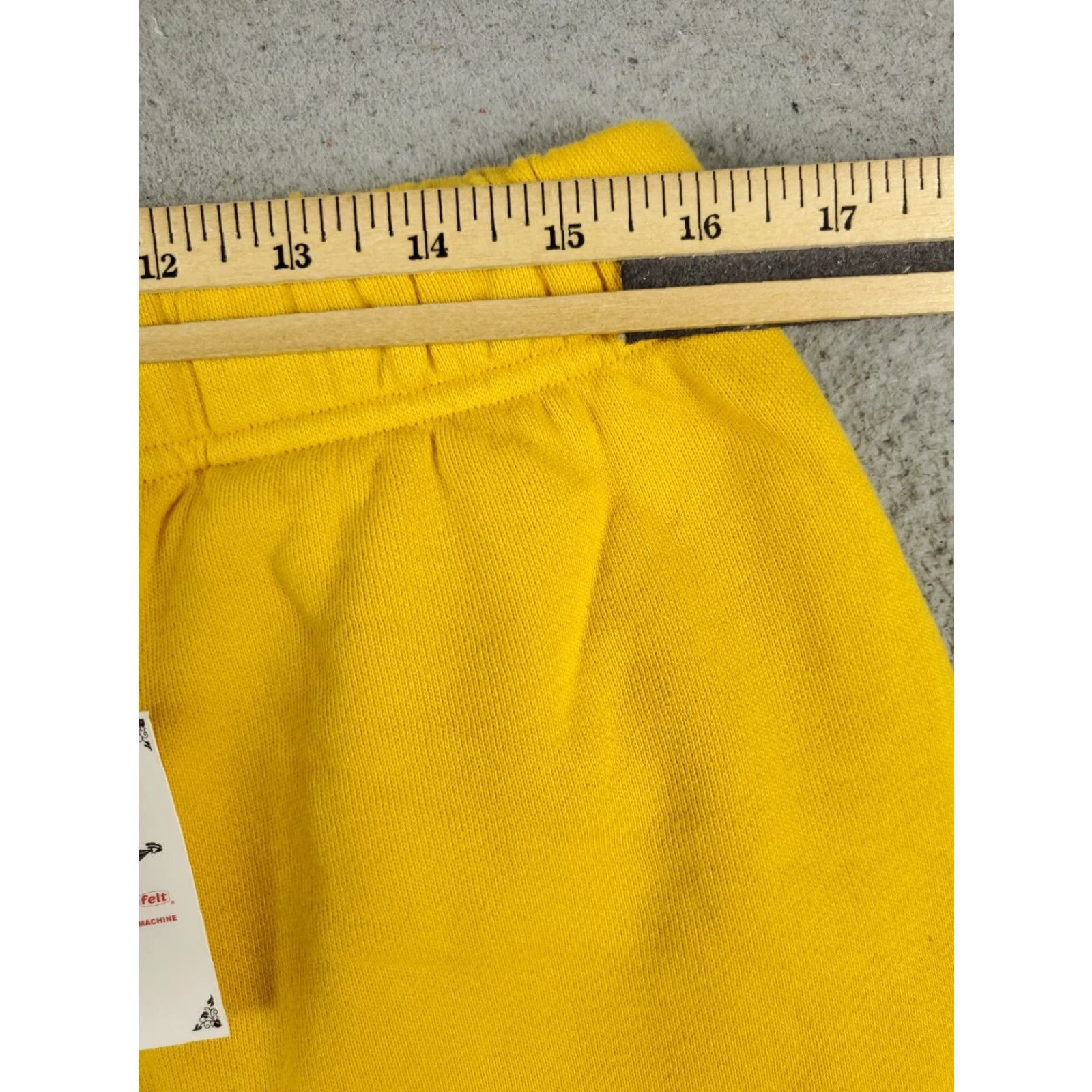 FELT For Every Living Thing Pants Mens XL Yellow Felt Comber Terry Sweatpants Jogger Size US 36 / EU 52 - 3 Thumbnail