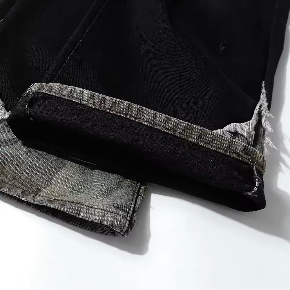 Jean Embroidery Washed Vintage Patchwork Camo Boot Cut Jeans Size US 30 / EU 46 - 11 Thumbnail