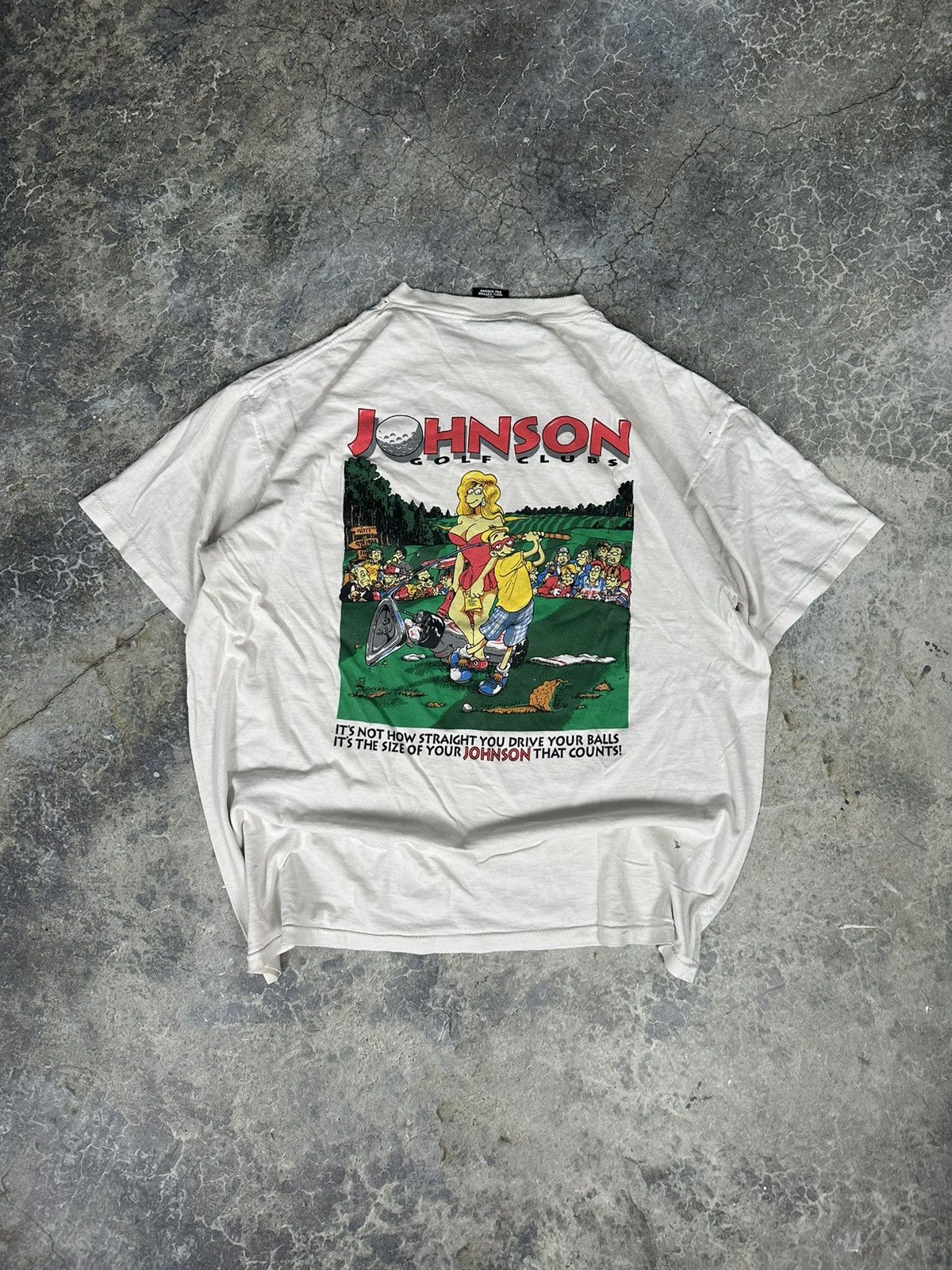 Big John × Vintage Thrashed big Johnson tee Size US XL / EU 56 / 4 - 1 Thumbnail