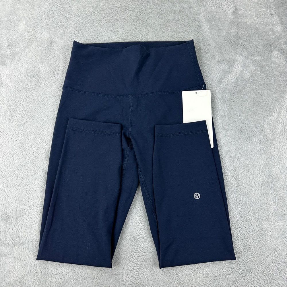 Lululemon Lululemon NWT Wunder Train High-Rise Crop 23" True Navy Wom Size 28" / US 6 / IT 42 - 9 Thumbnail