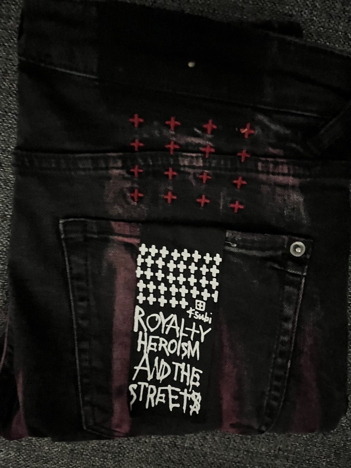 Ksubi Ksubi Van Winkle Refrakt Red and black Jeans Size US 32 / EU 48 - 3 Thumbnail