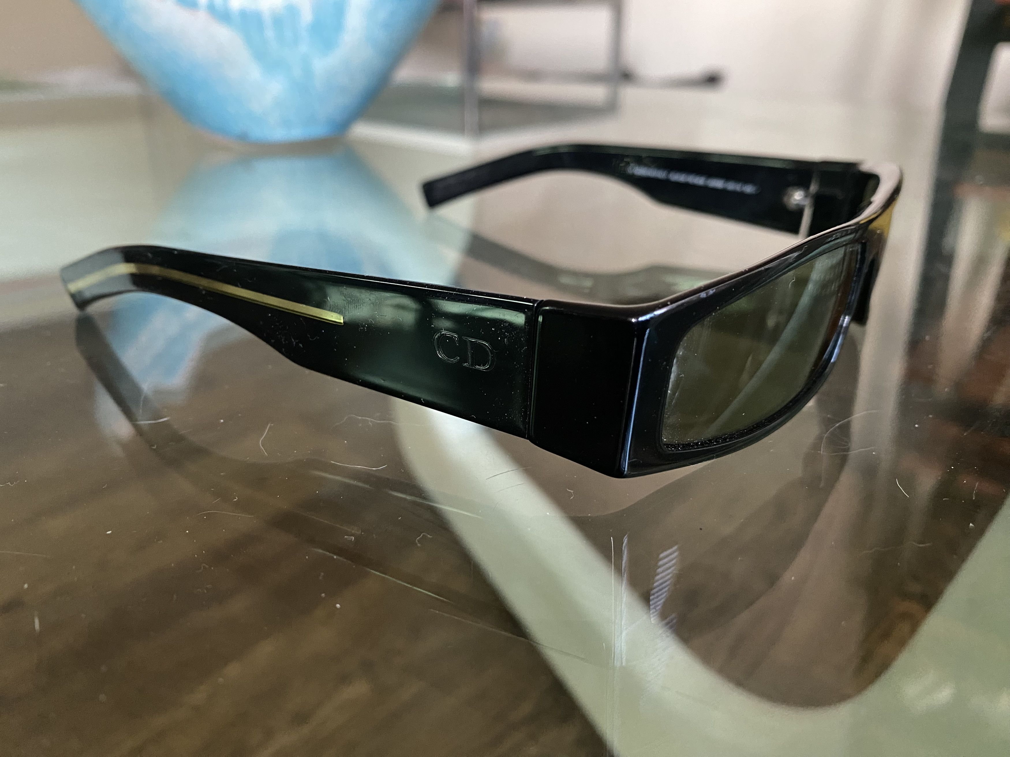 Dior × Hedi Slimane Dior Homme y2k sunglasses black tie 12/s 807bm slim Size ONE SIZE - 5 Thumbnail