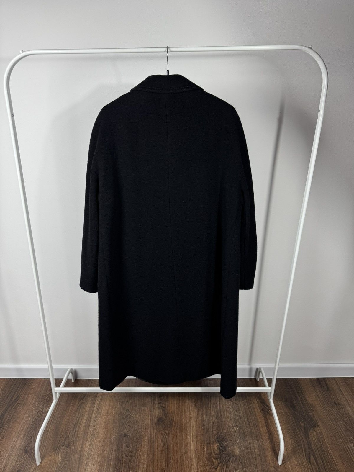 Other Vintage Women Camel Hair Wool Coat Black Classic Long Warm Size XL / US 12-14 / IT 48-50 - 13 Thumbnail