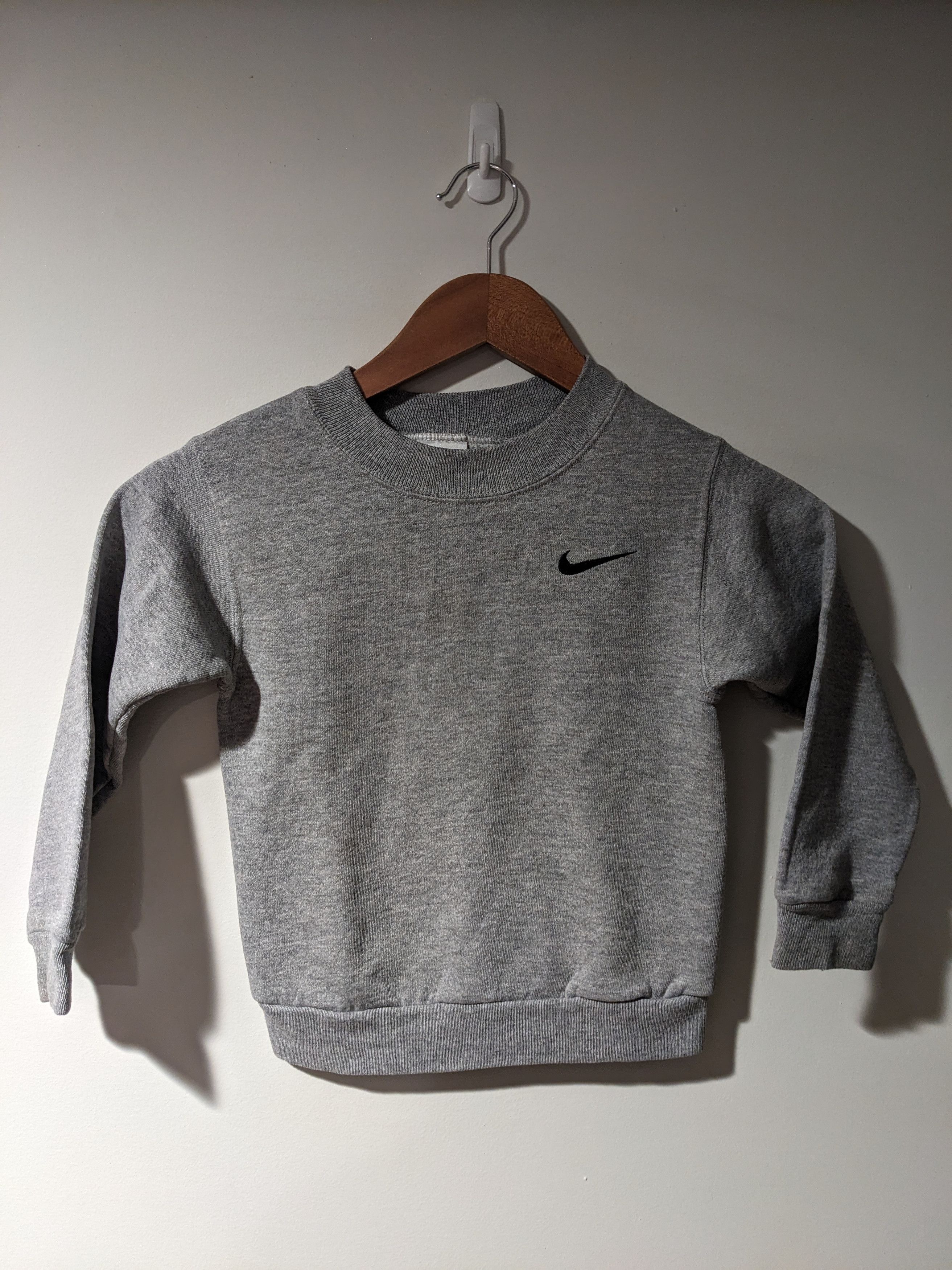 Nike × Vintage Vintage 90s Nike Mini Swoosh Youth Medium Sweatshirt Size US M / EU 48-50 / 2 - 1 Thumbnail