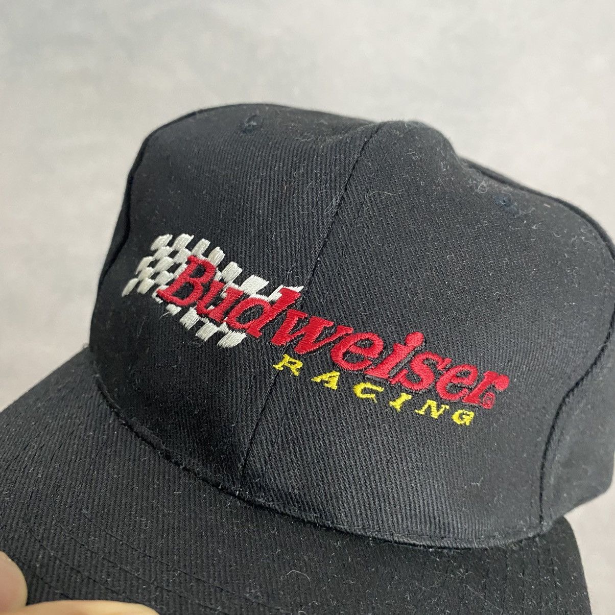 Budweiser × Vintage Vintage Budweiser Racing Cap Size ONE SIZE - 7 Thumbnail
