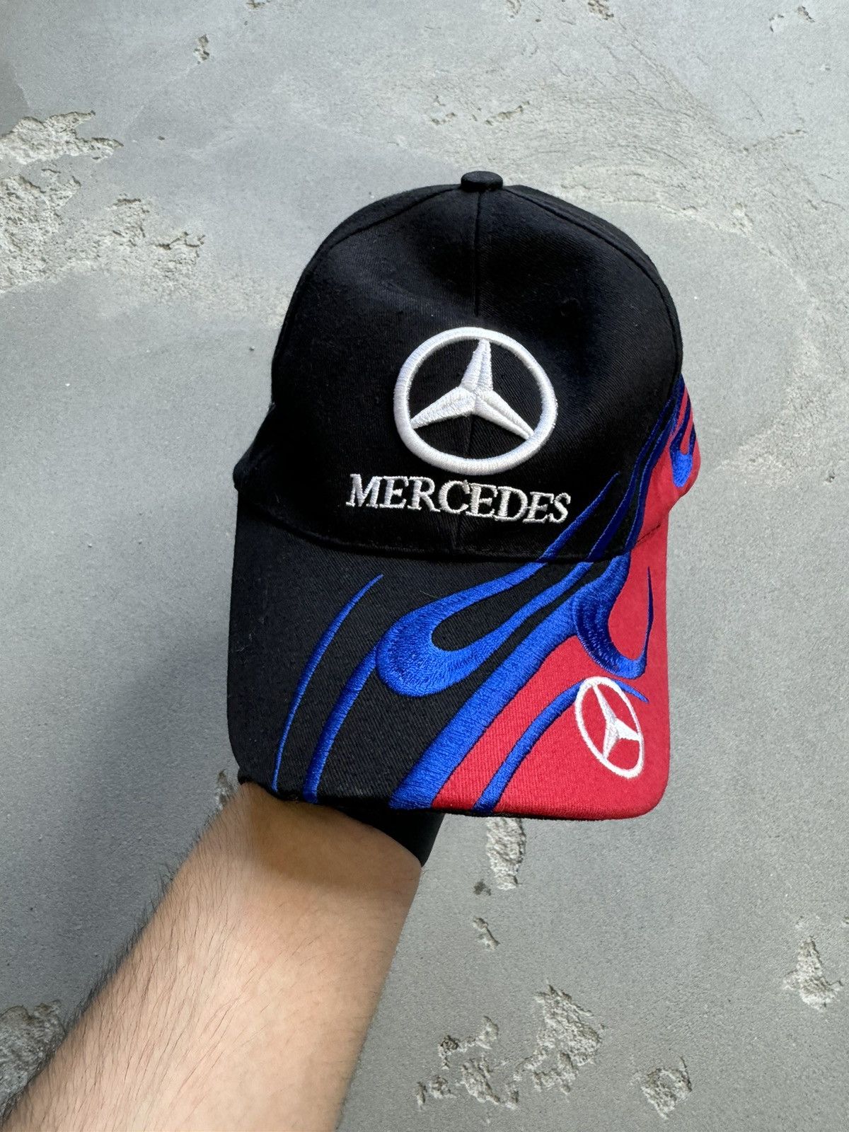 Mercedes-Benz × Vintage Vintage Mercedes Benz Flame Archival Cap Y2K Os Size ONE SIZE - 1 Thumbnail