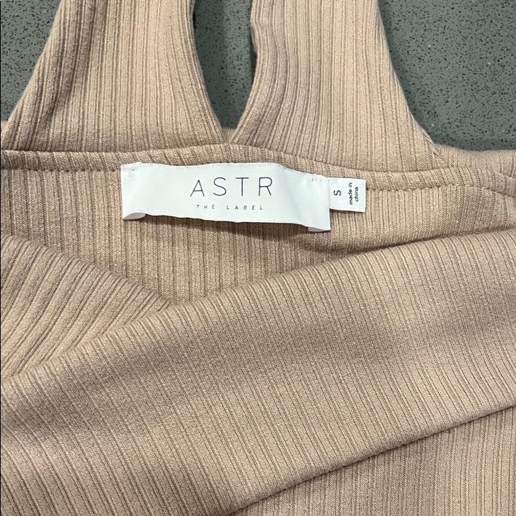 ASTR The Label Astr Ribbed Women’s Bodysuit in Soft Beige Size S / US 4 / IT 40 - 2 Thumbnail
