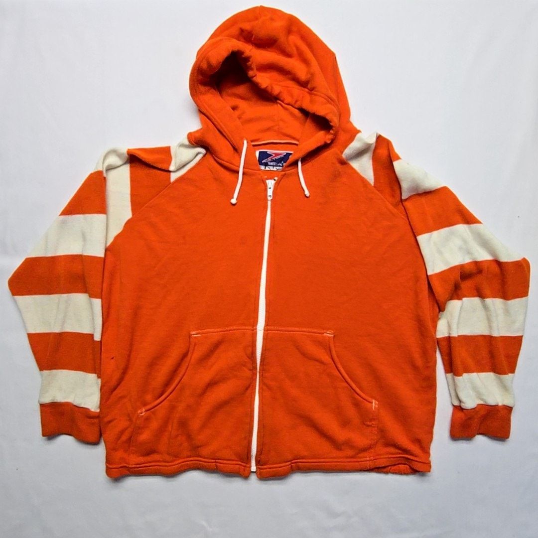 Speedo Vintage White Stag Speedo Hoodie Orange Striped Japan Made M Size US M / EU 48-50 / 2 - 1 Thumbnail